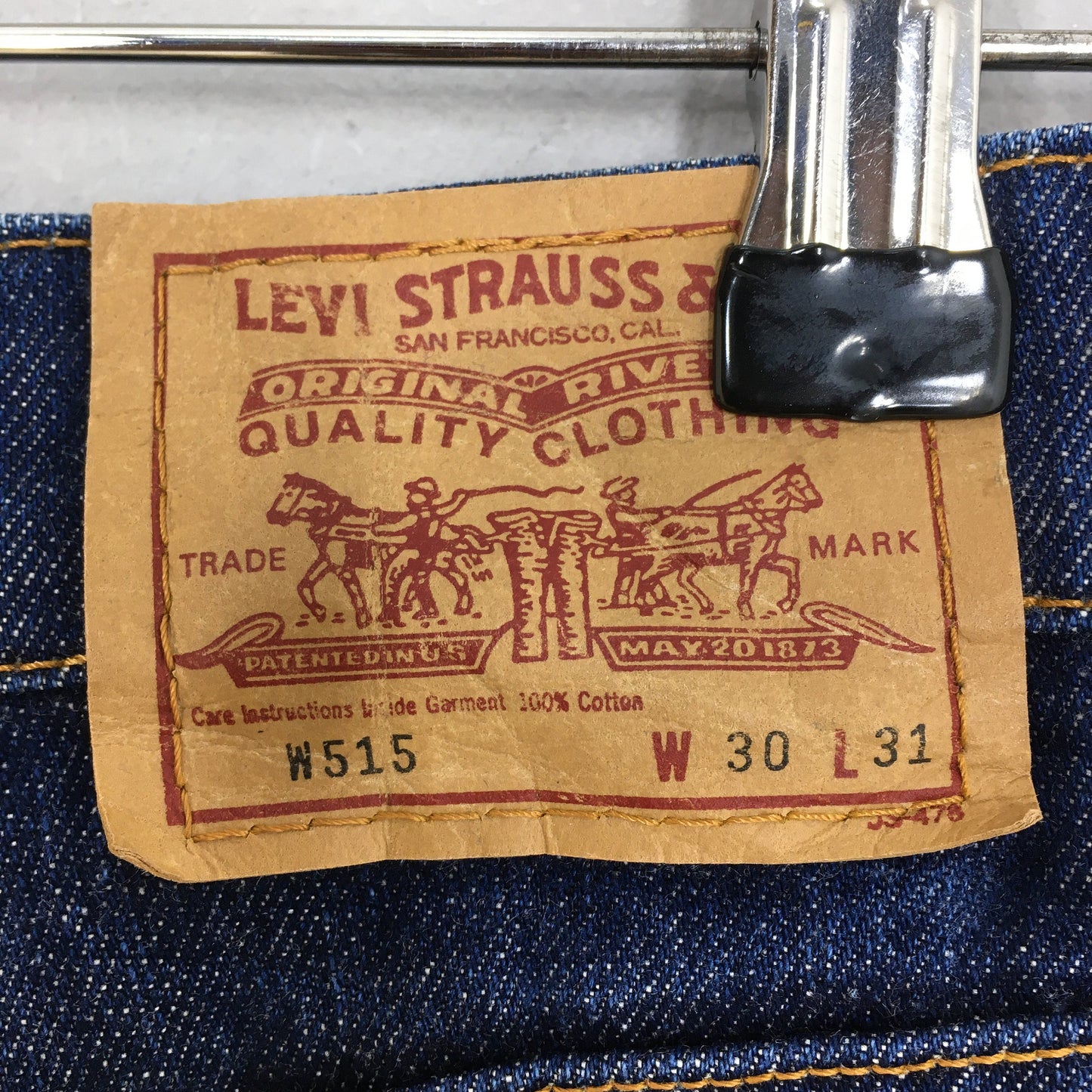 Levi's 515 Indigo Blue Jeans Faded Dirty Size 26x30