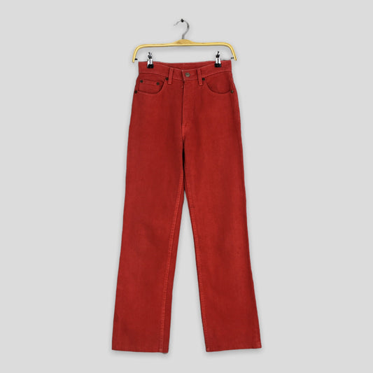 Levi's Regular Fit Jeans Red Denim Size 25x28.5