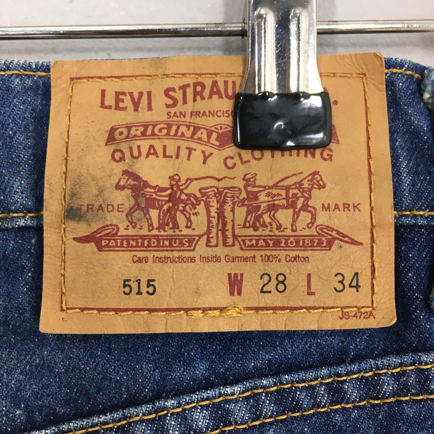 Levi's 515 Stone Washed Blue Jeans Size 27x28.5