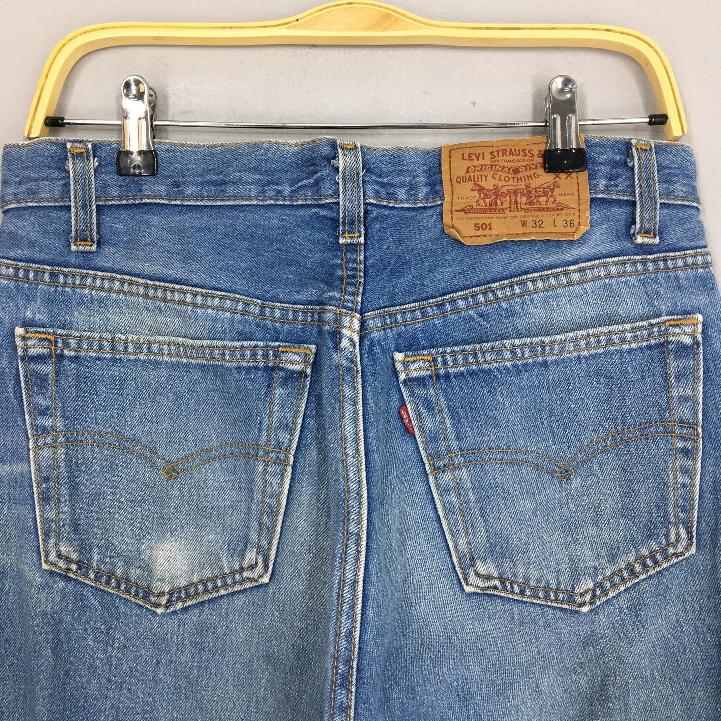 Levi's 501 Faded Dirty Jeans Stonewash Size 30x29