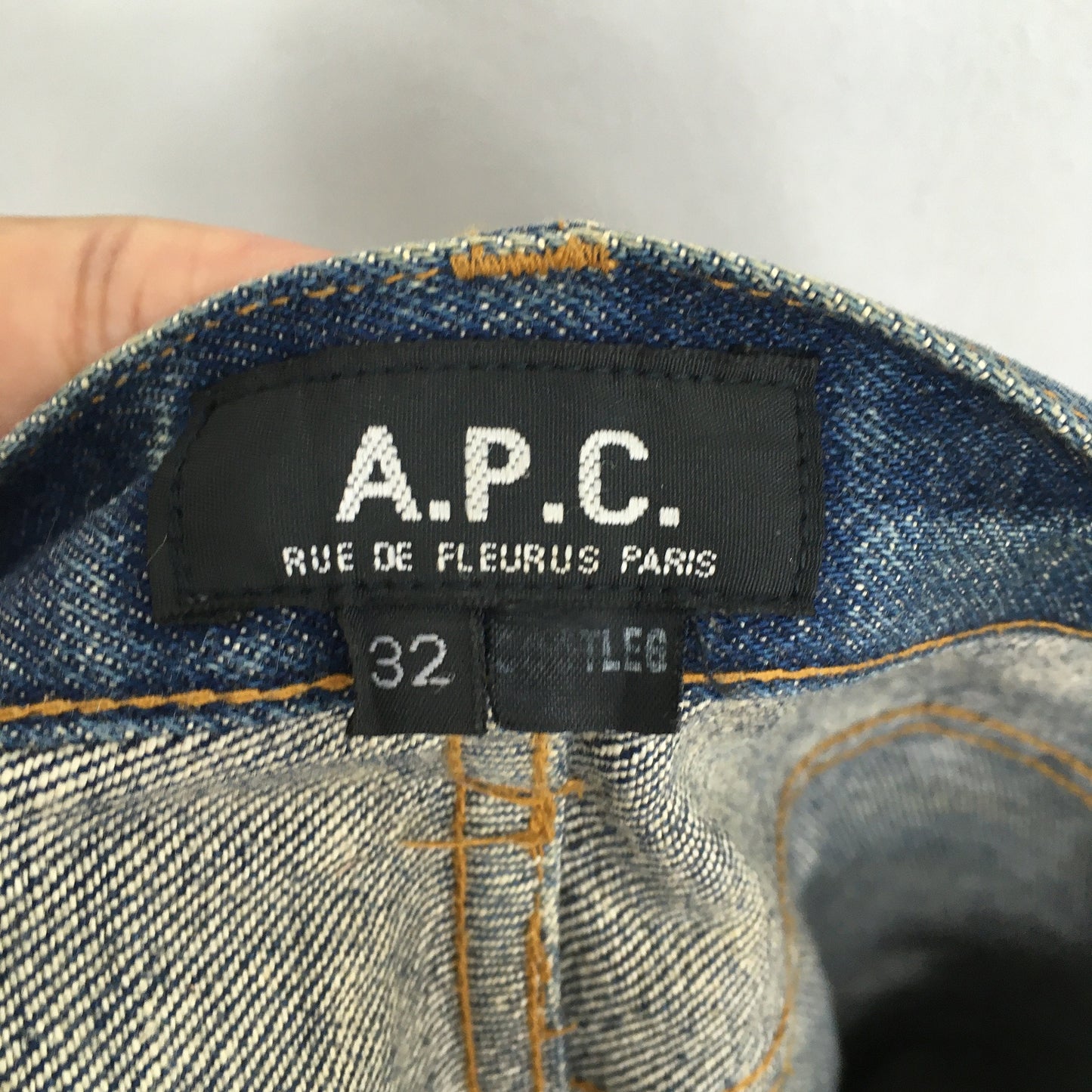 APC France Indigo Blue Selvedge Jeans Size 30x29.5