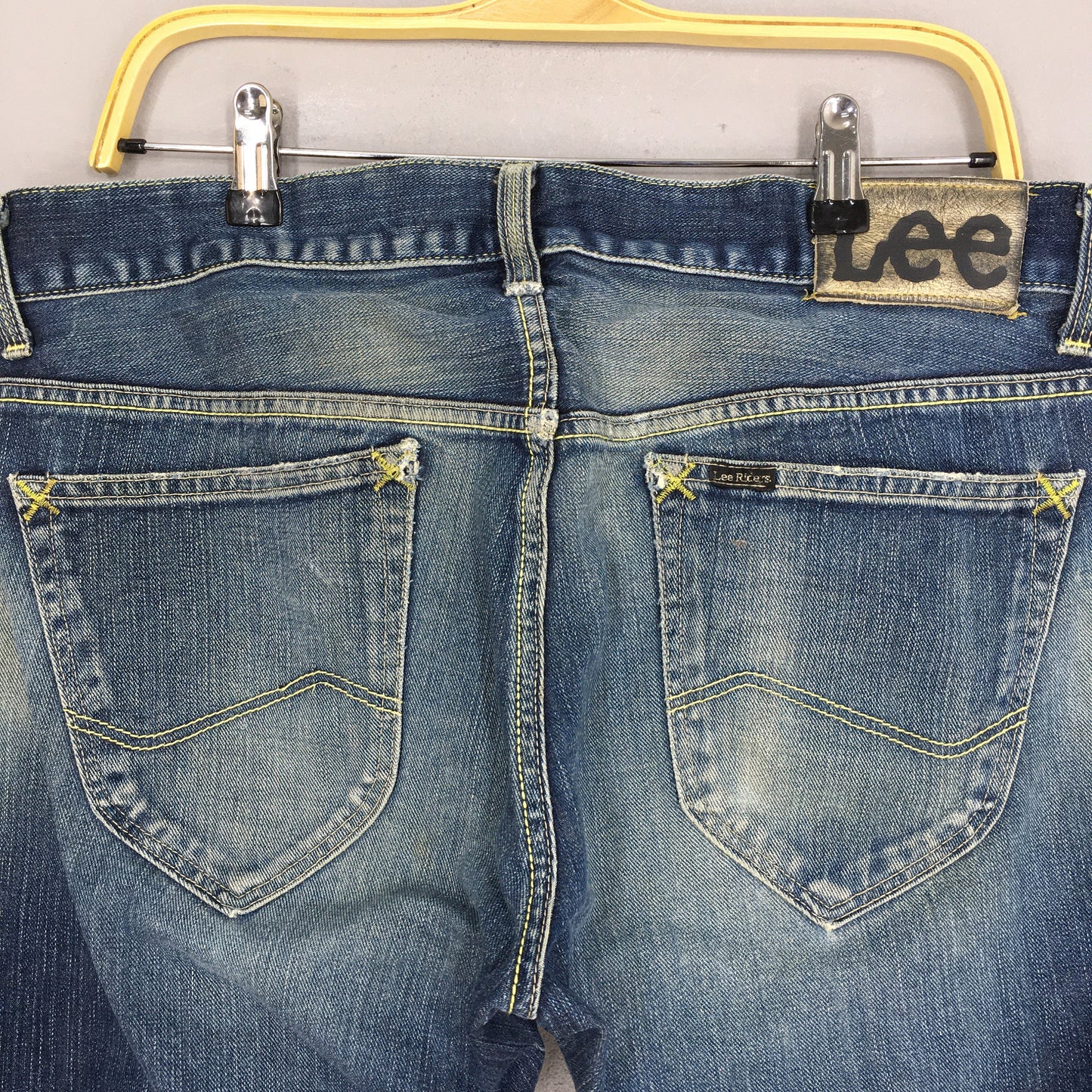 Lee Riders Blue Stonewash Jeans Size 34x33