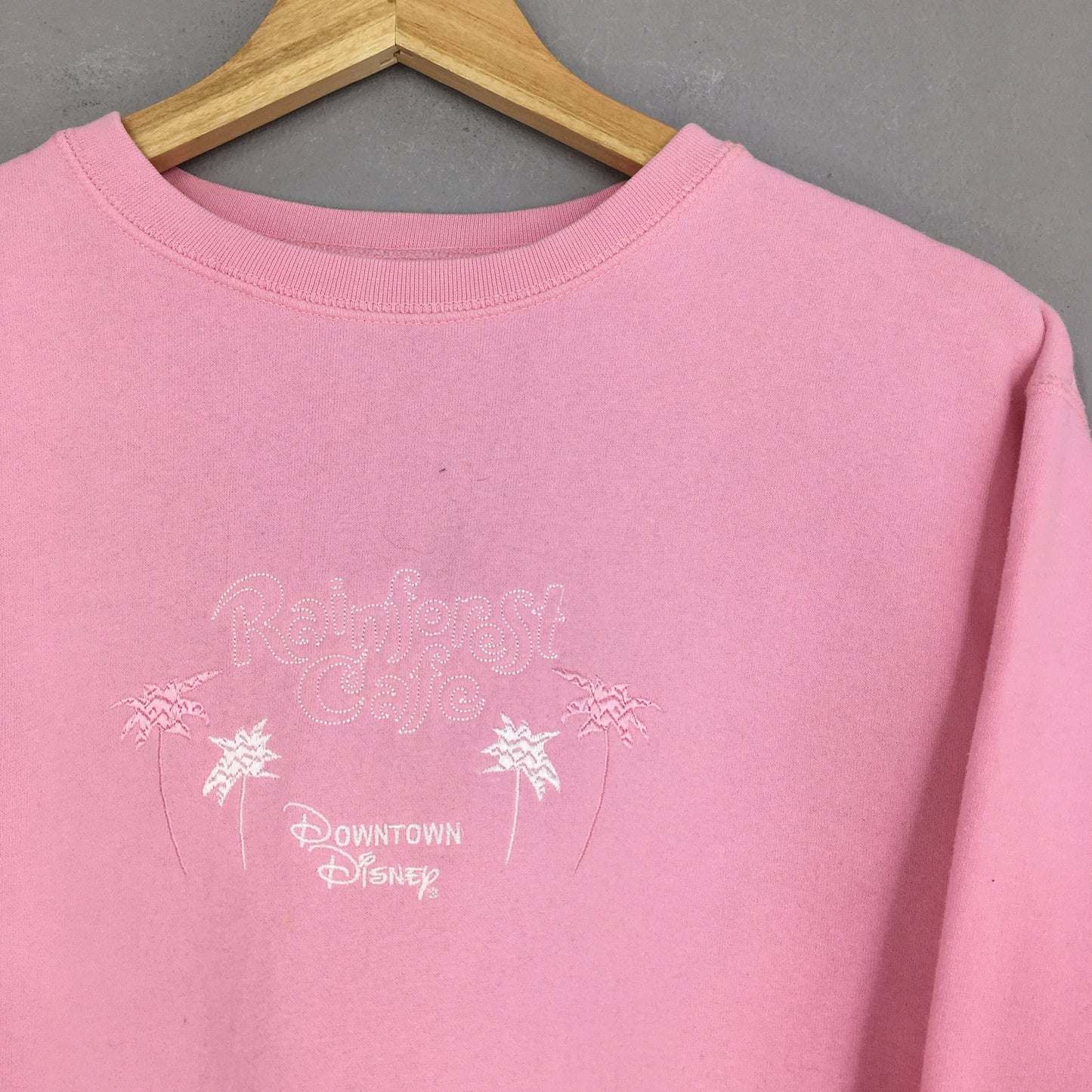 Rainforest Cafe Pink Sweatshirt Women XLarge