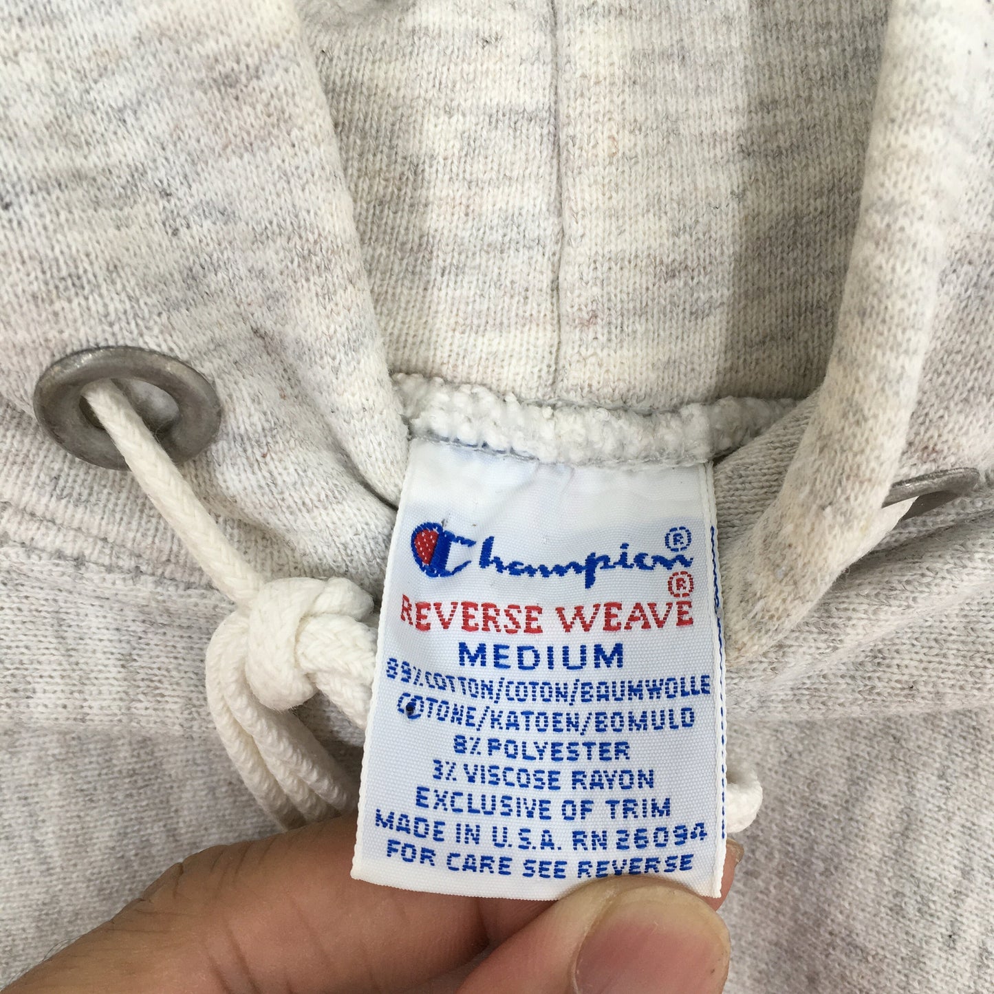 Champion Reverse Weave Hoodie Sweatshirt Medium