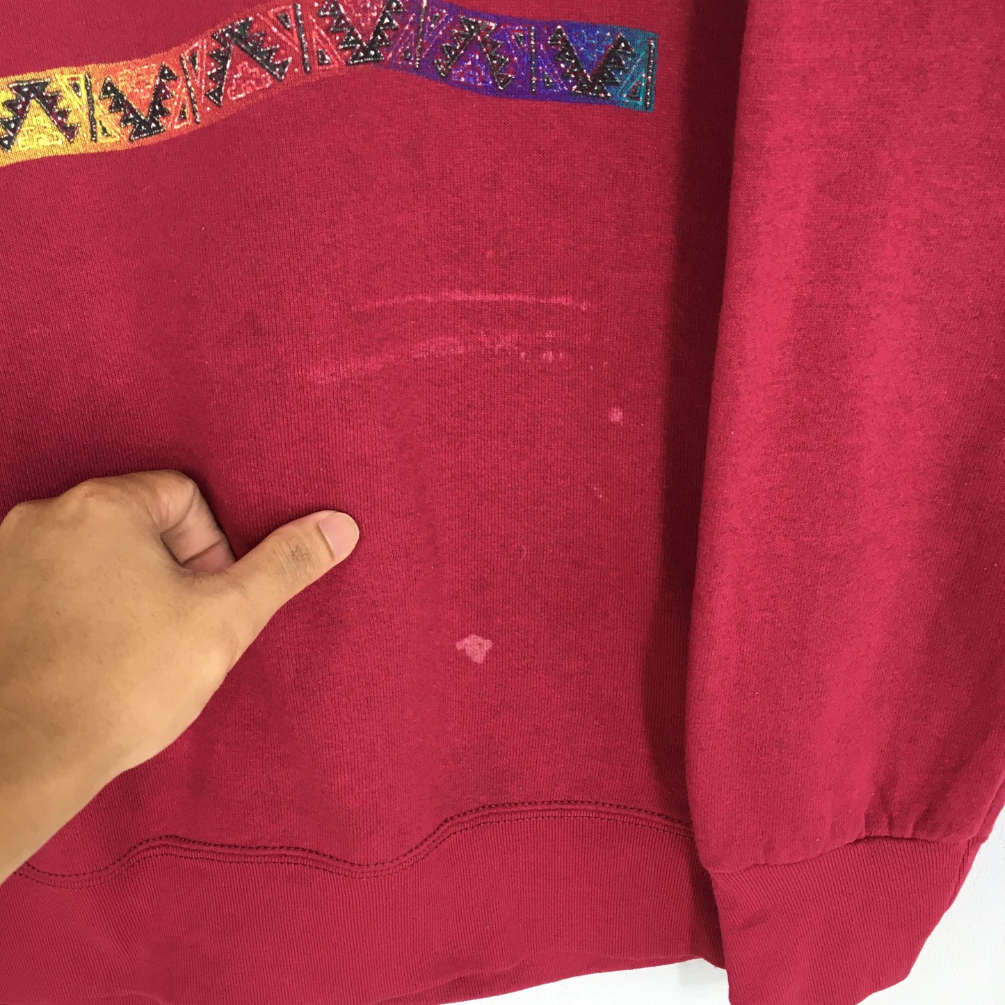 Native American Culture Red Sweatshirt Medium