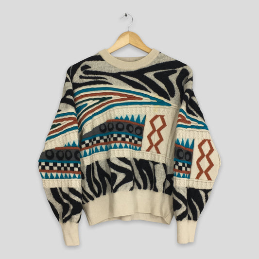 Mr Junko Navajo Knitwear Wool Sweater Medium