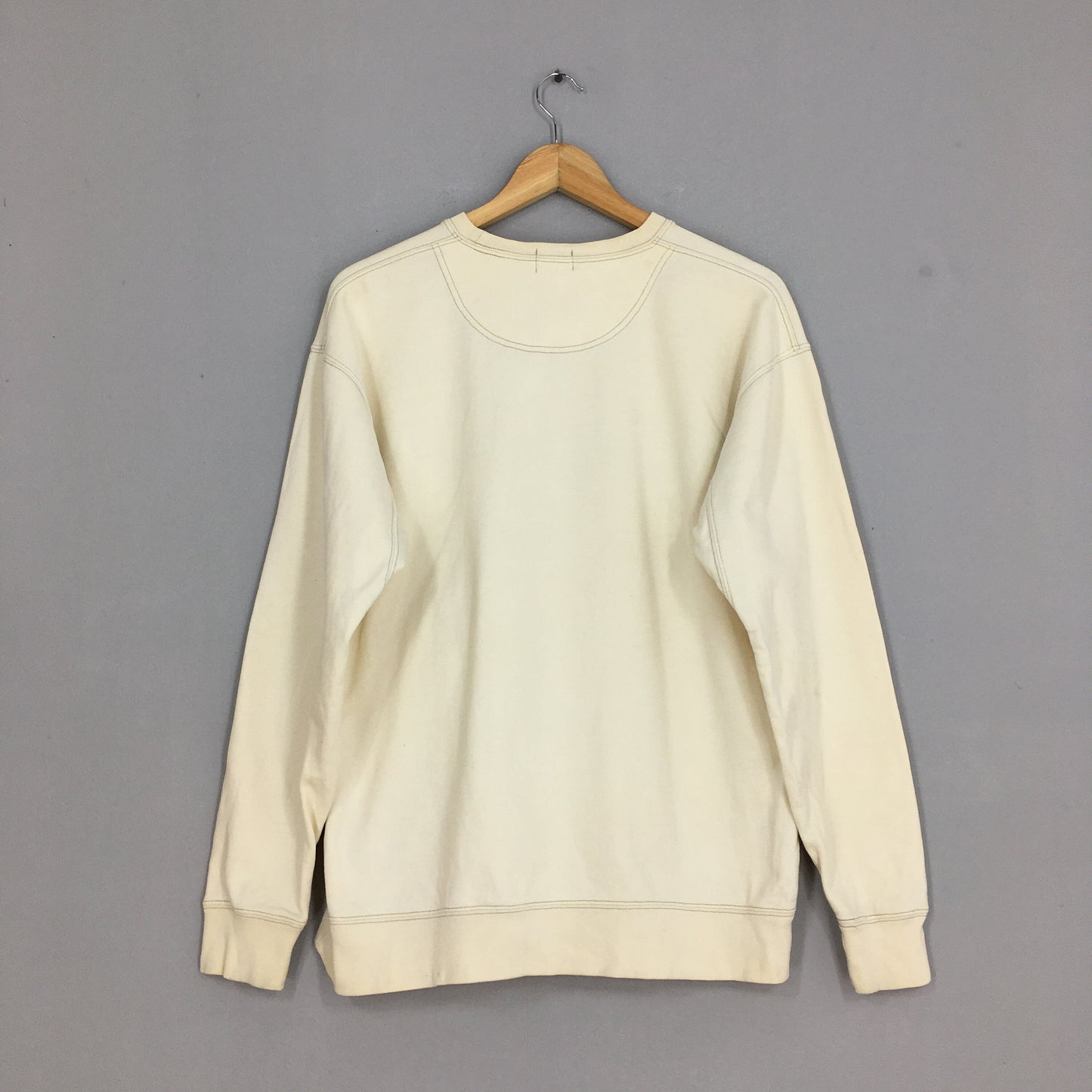 Calvin Klein Jeans Cream Sweatshirt Medium