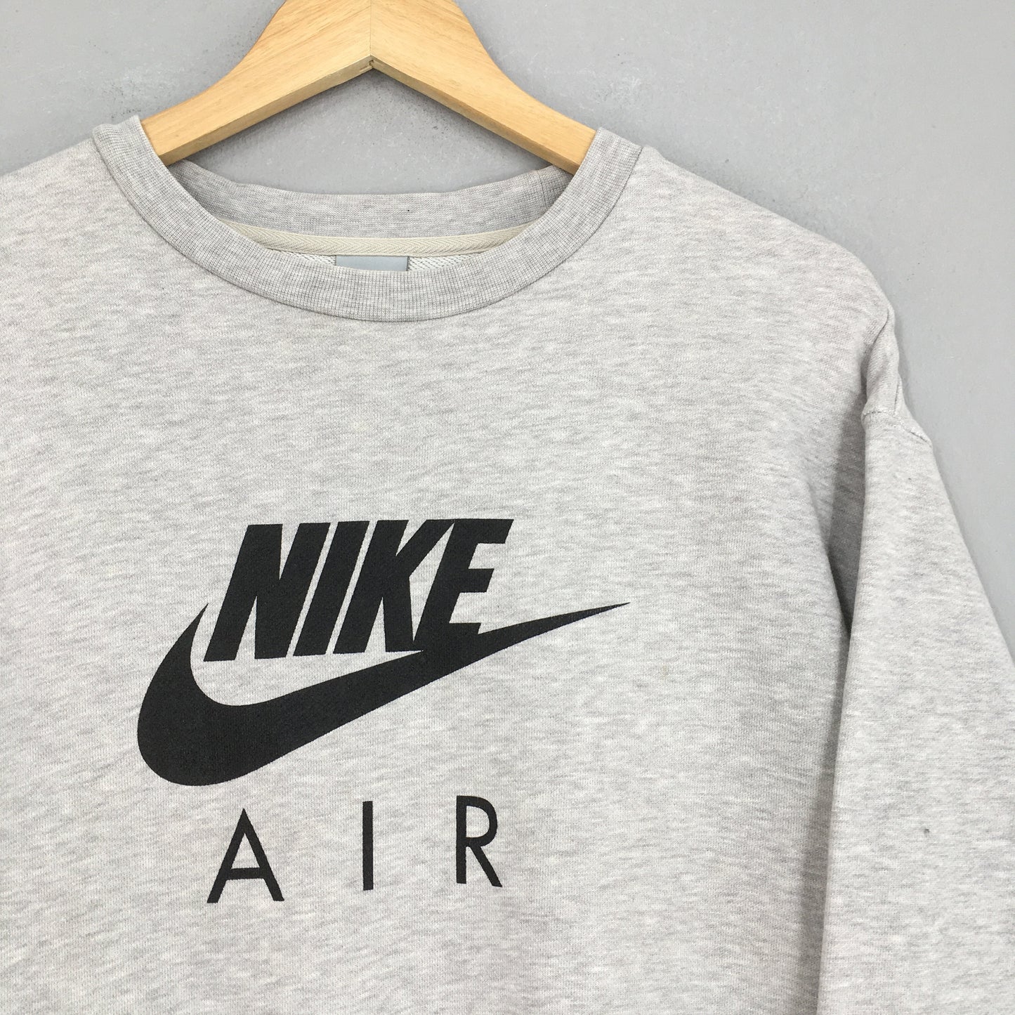 Y2K Nike Swoosh Gray Sweatshirt XLarge