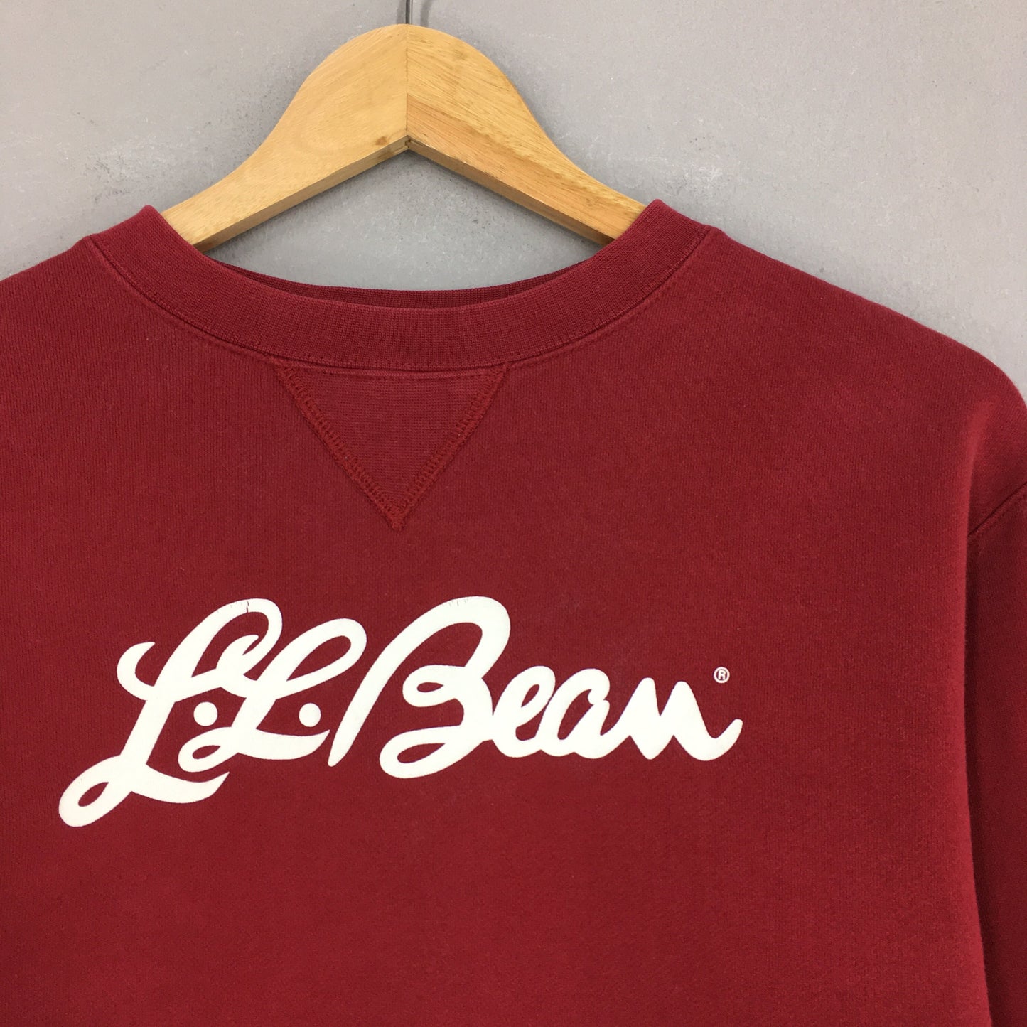 LL Bean Usa Red Sweatshirt Small