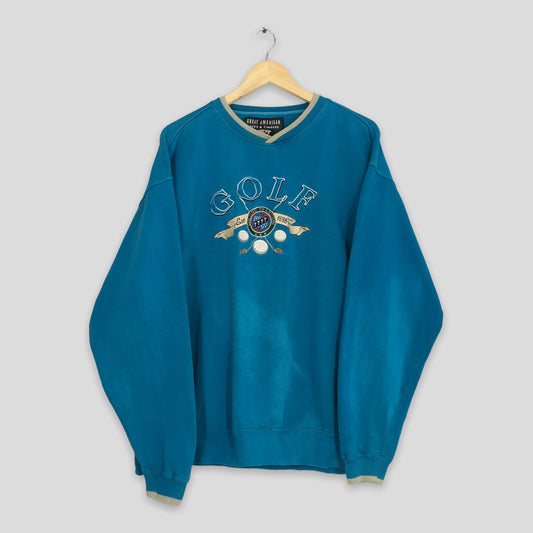 Golf Blue Sweatshirt Large