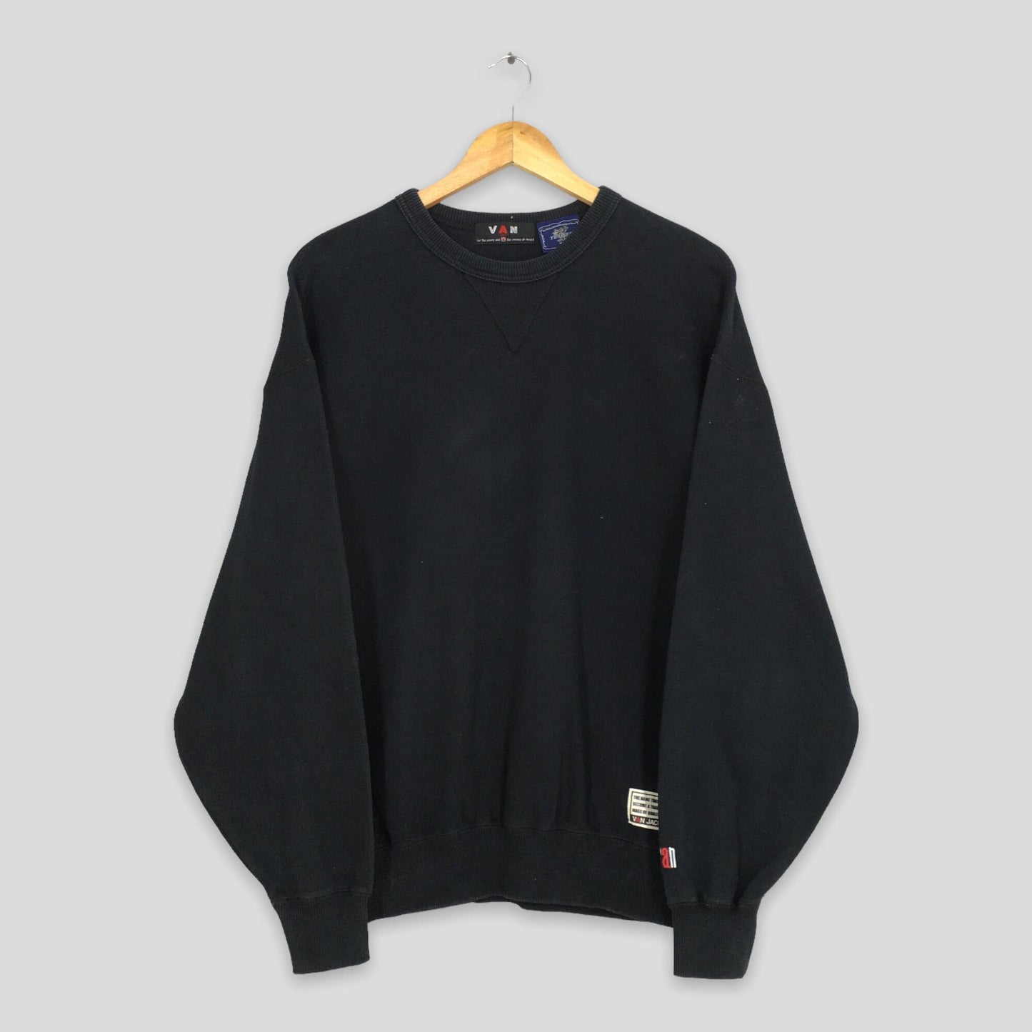 Van Jac Black Sweatshirt XLarge