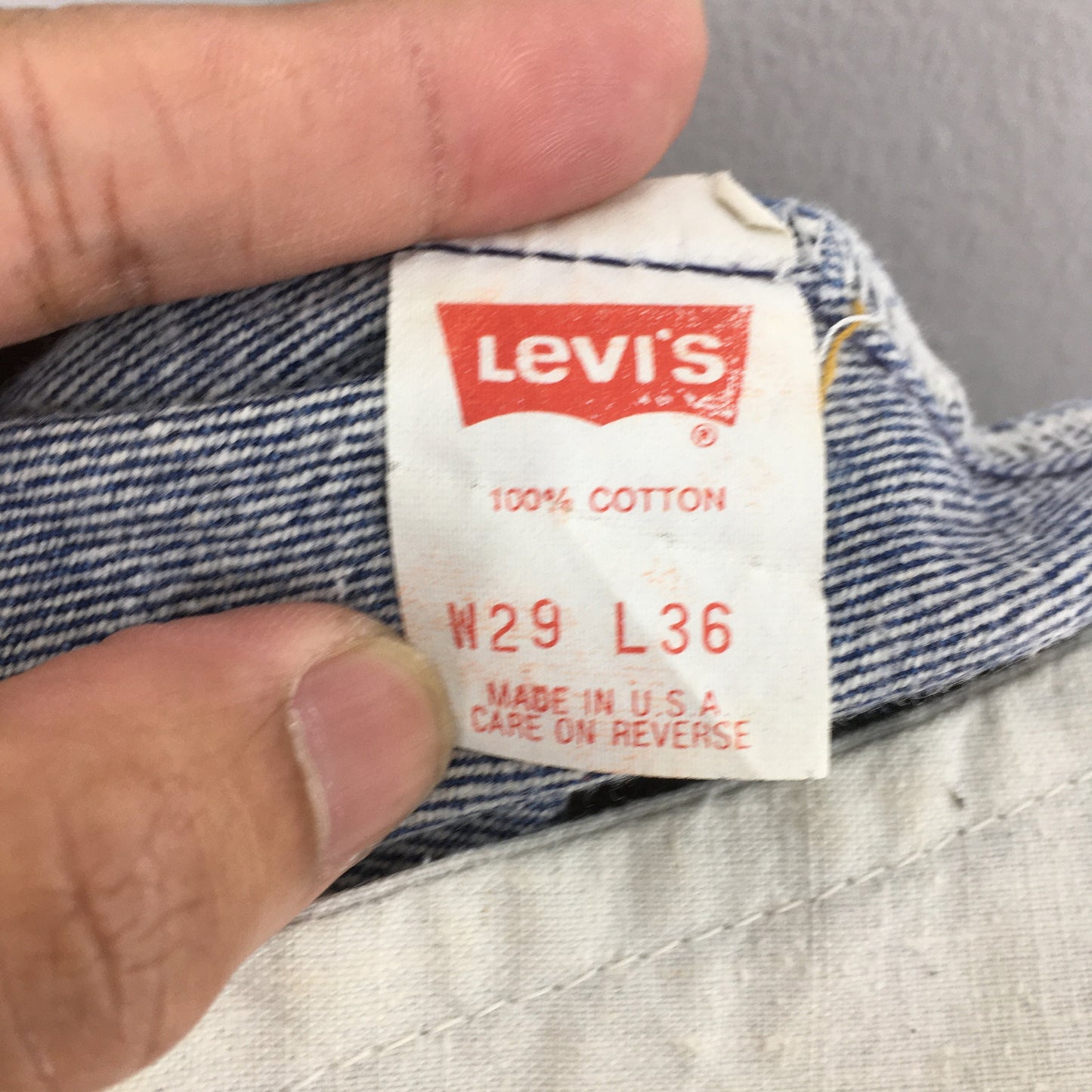 Levi's 501XX Stonewash Blue Jeans Size 28x30