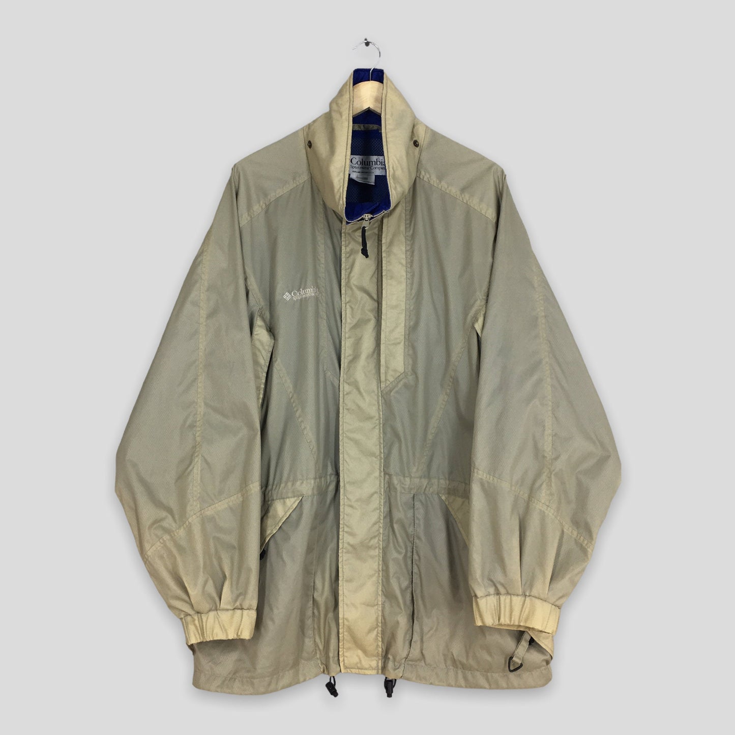 Columbia Windbreaker Beige Jacket XLarge