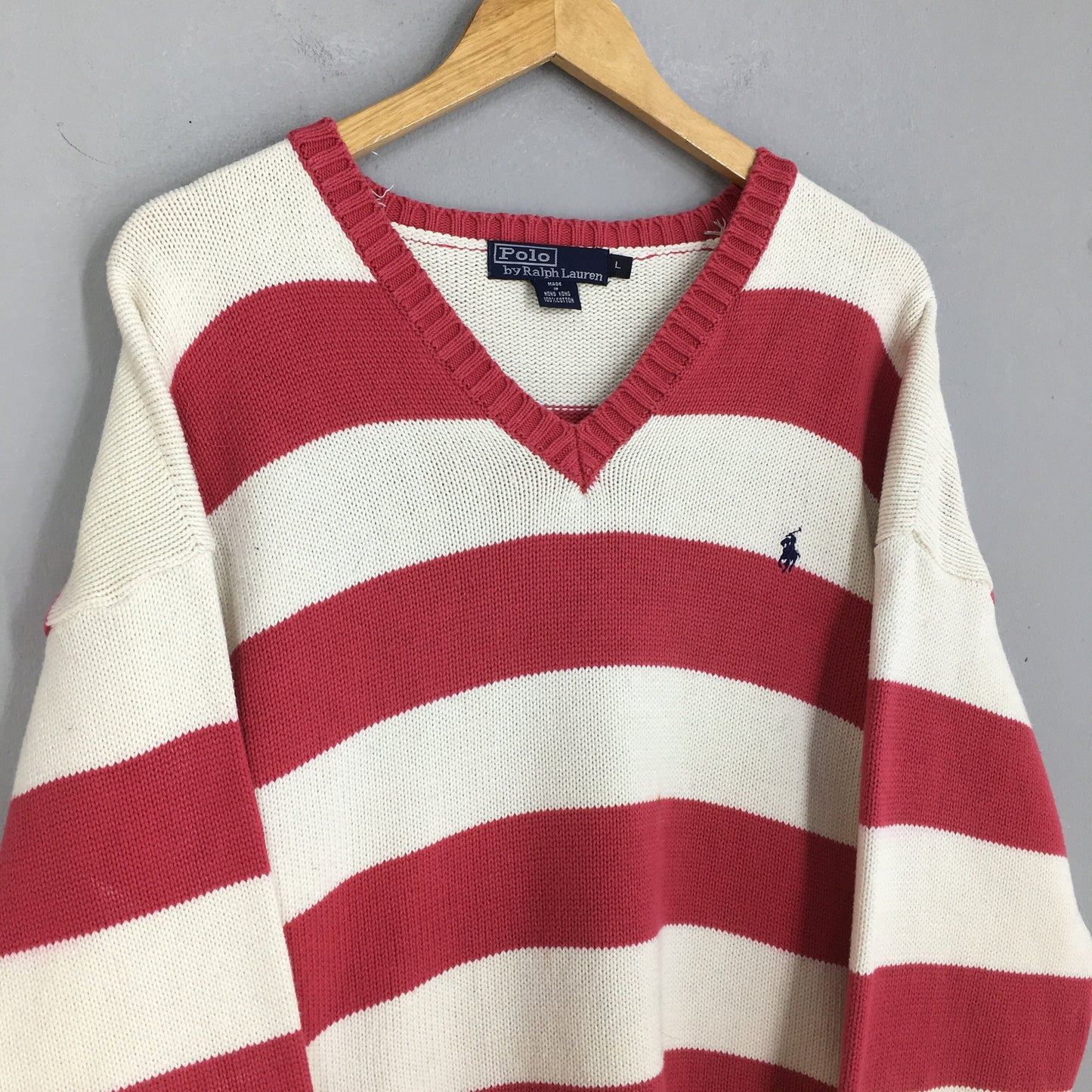 Polo Ralph Lauren Stripes Knitwear Sweater Large