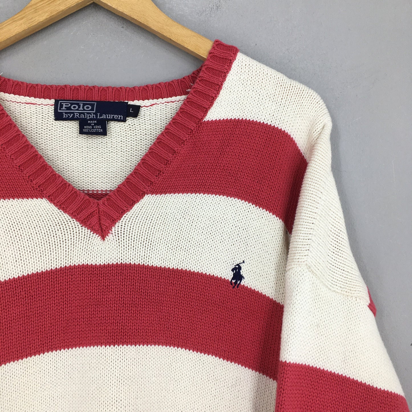 Polo Ralph Lauren Stripes Knitwear Sweater Large