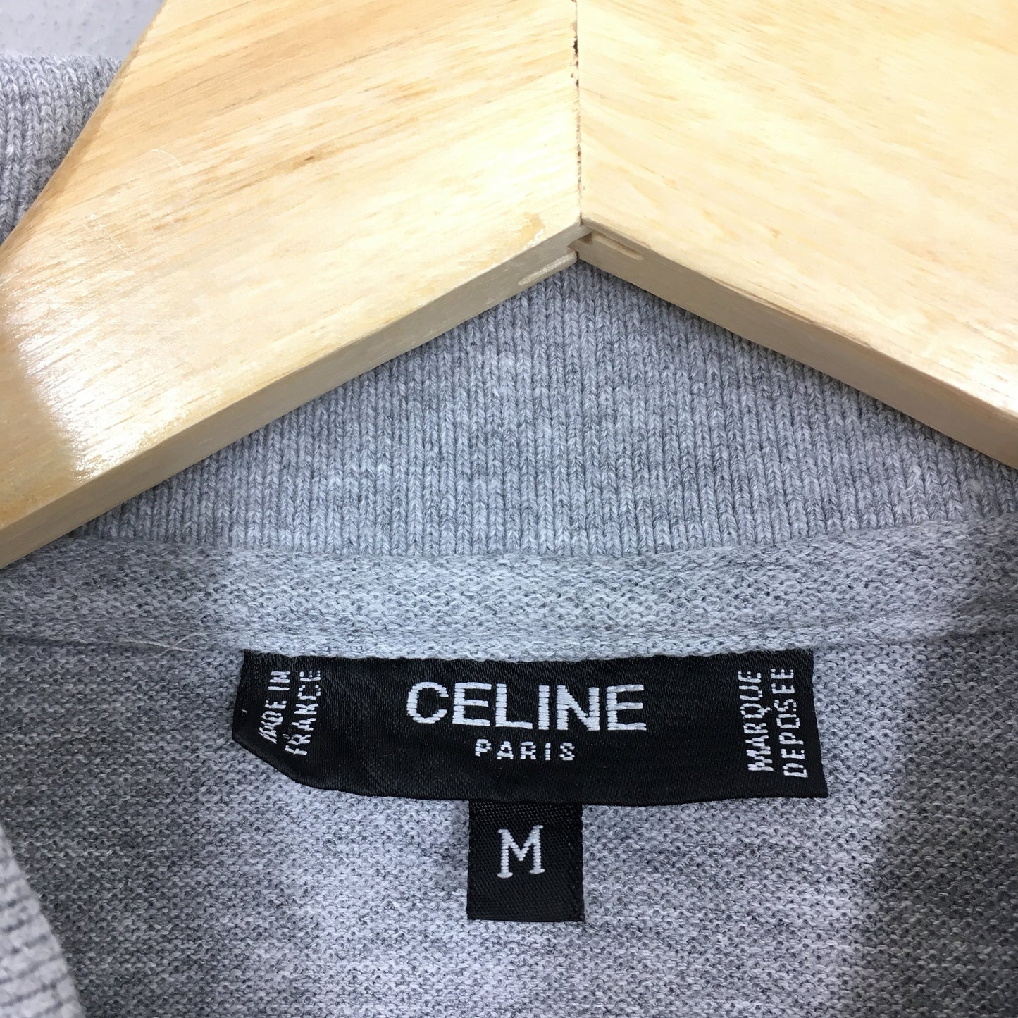 Celine Paris Polos Grey Shirt Medium