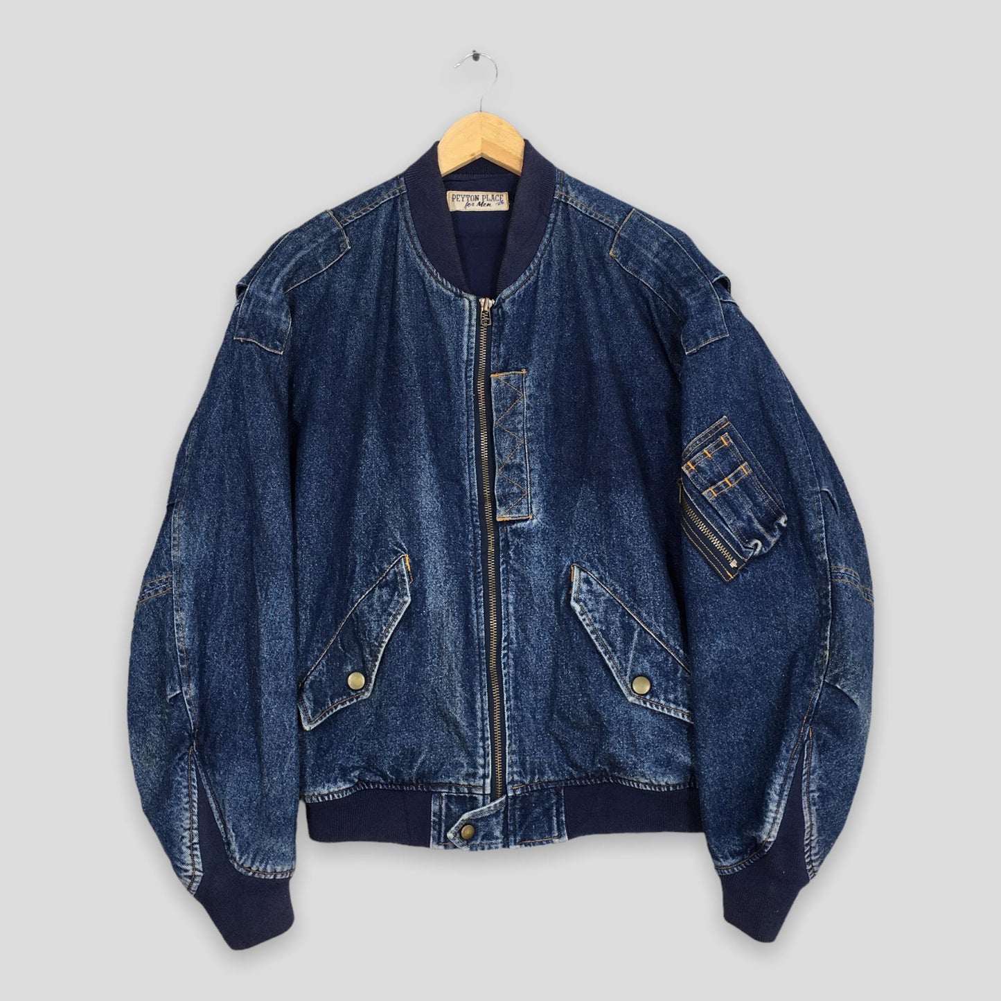 Peyton Place PPFM Bomber Denim Jacket Medium