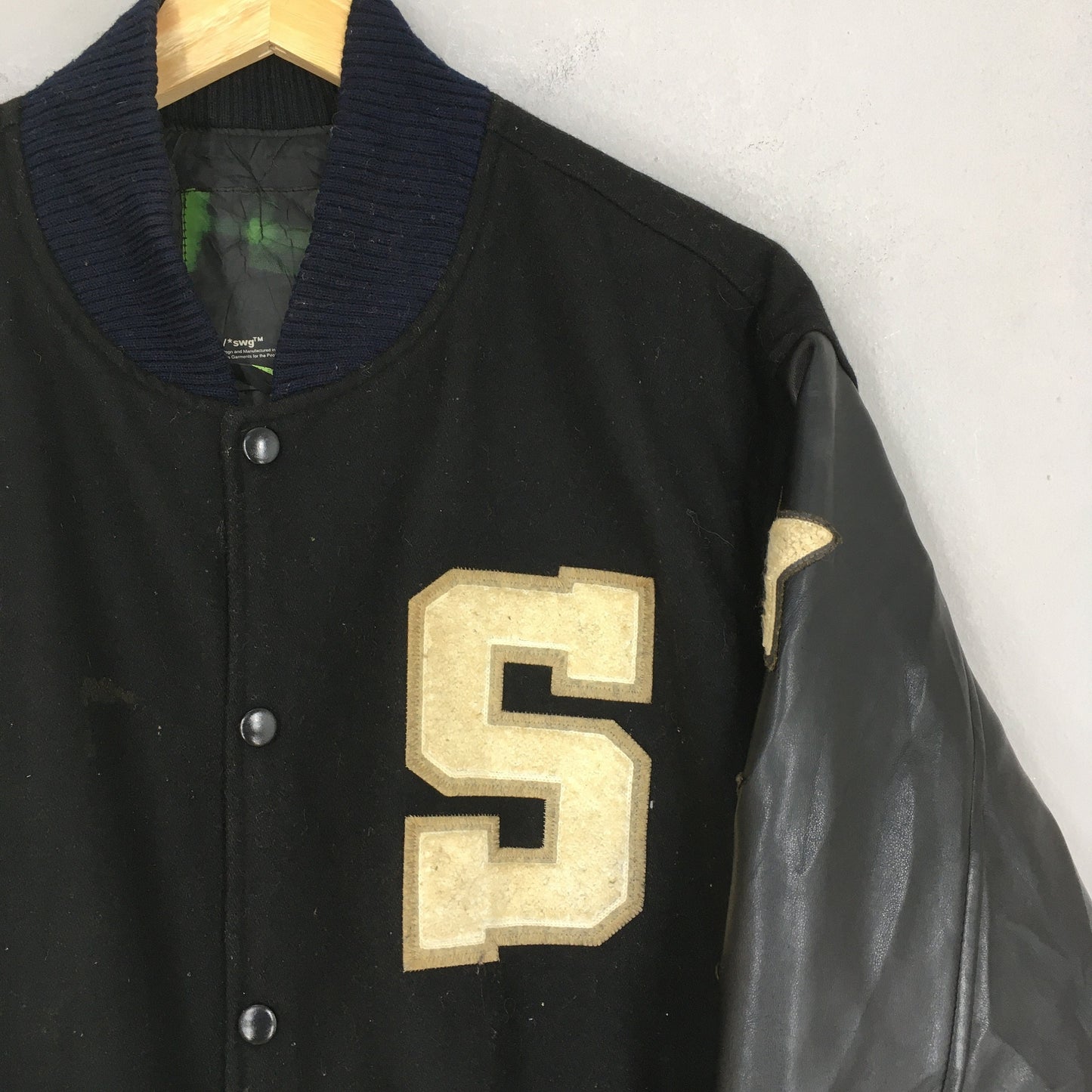 Swagger Japan Hip Hop Varsity Wool Jacket XLarge