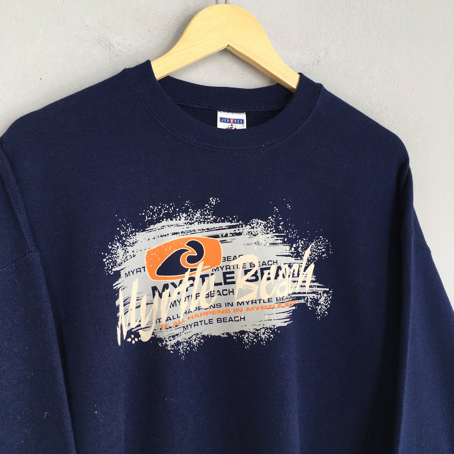 Y2K Myrtle Beach Blue Sweatshirts Large