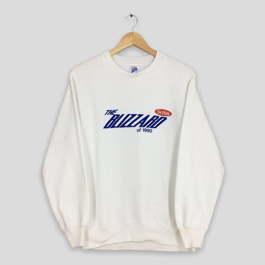 The Blizzard 1990 Sexton White Sweatshirt Medium