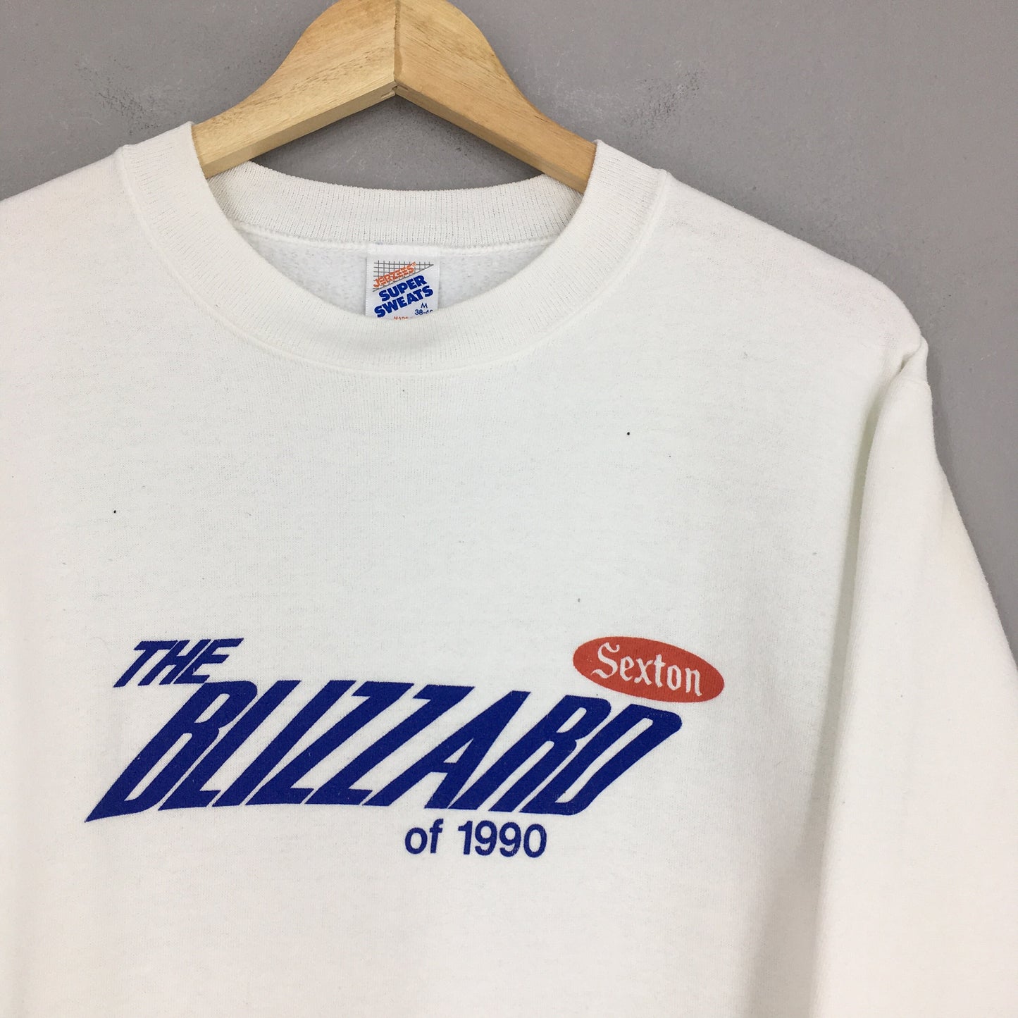 The Blizzard 1990 Sexton White Sweatshirt Medium