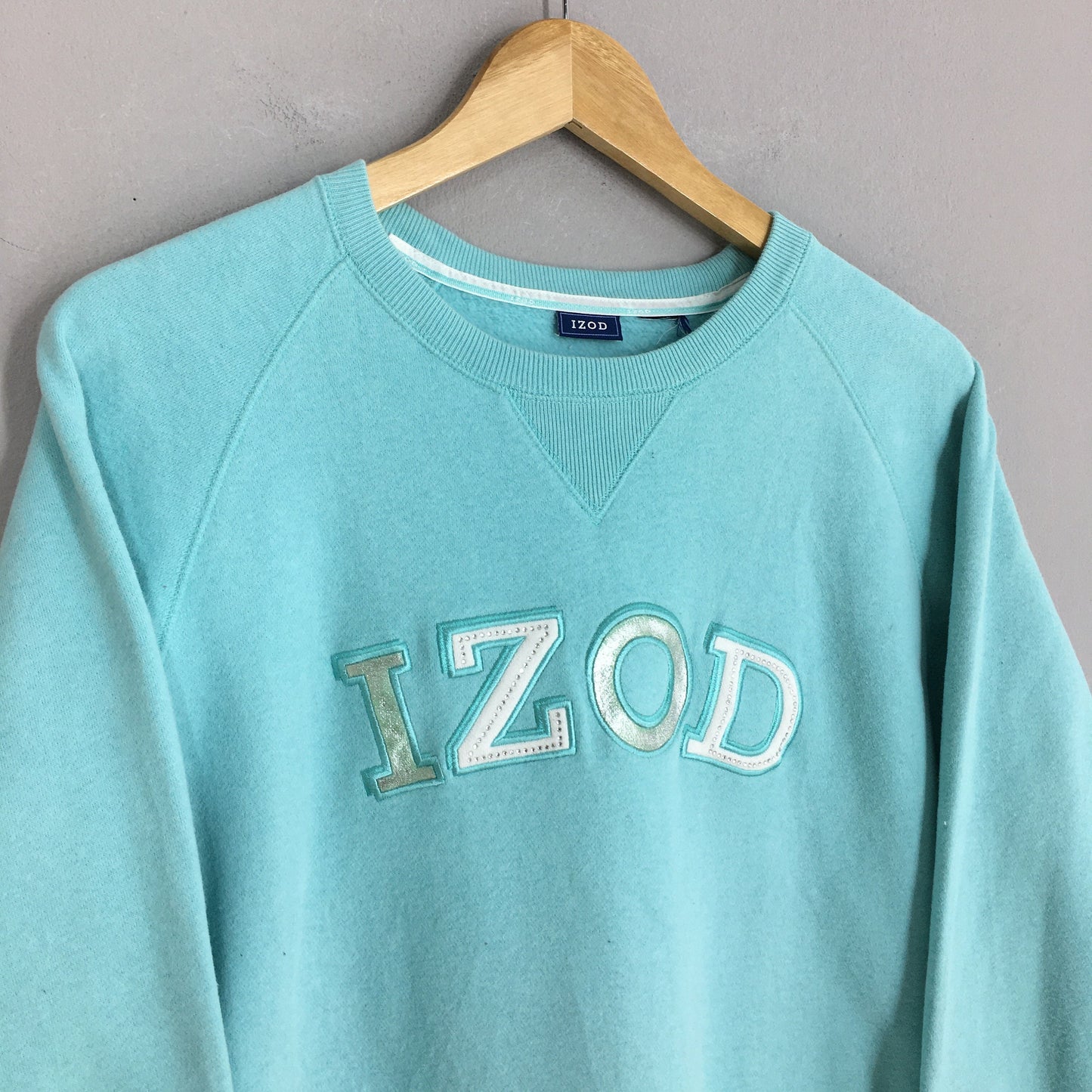 Y2K Izod Spell Out Sweatshirt Large