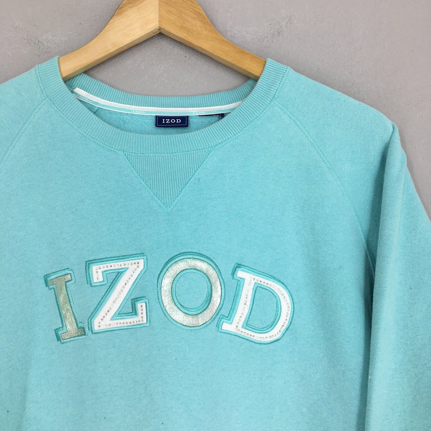 Y2K Izod Spell Out Sweatshirt Large