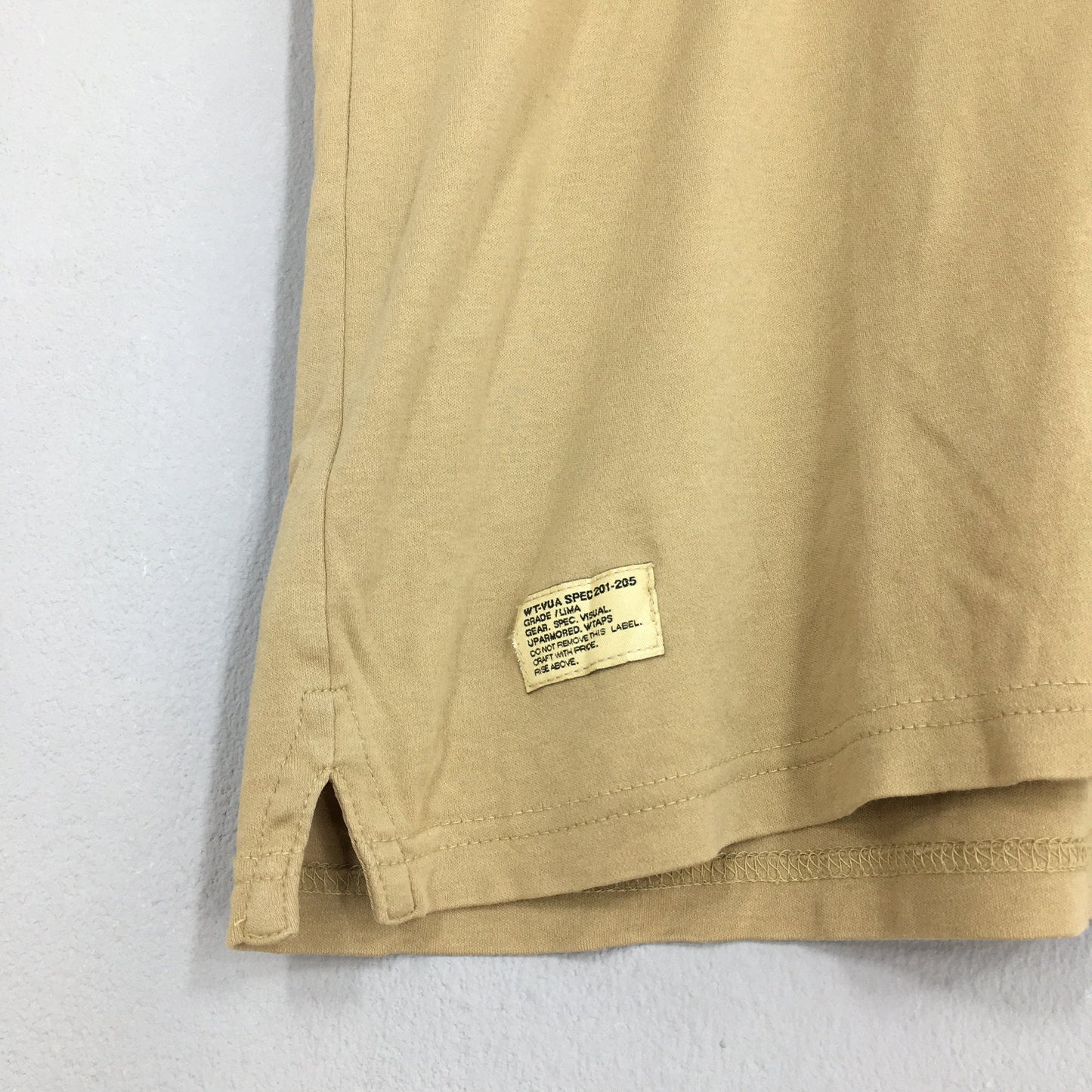 Wtaps Japan Plain Khaki Polos Shirt Large