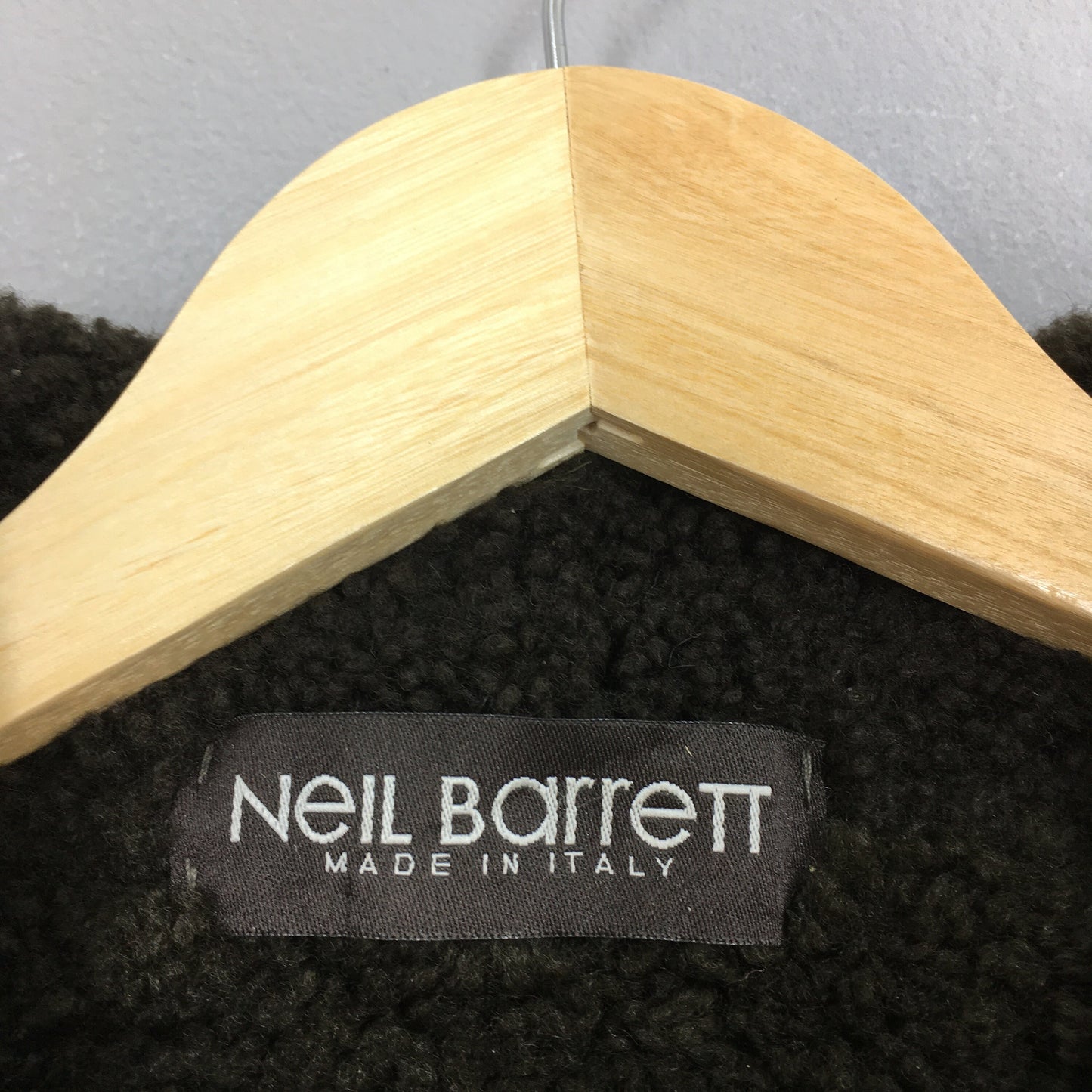 Neil Barrett Black Leather Fur Jacket Women Xsmall