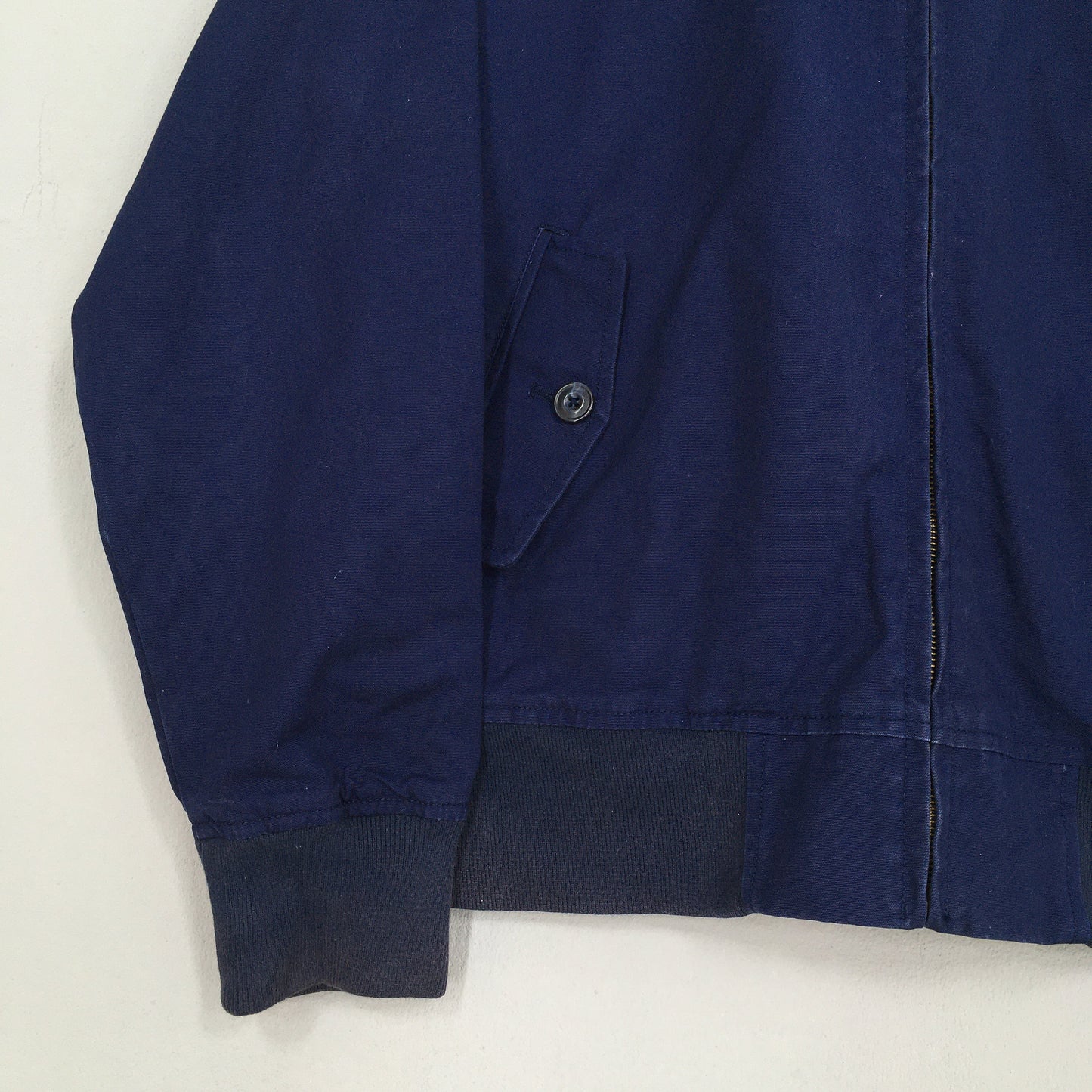 LL Bean Blue Casual Harrington Jacket Large