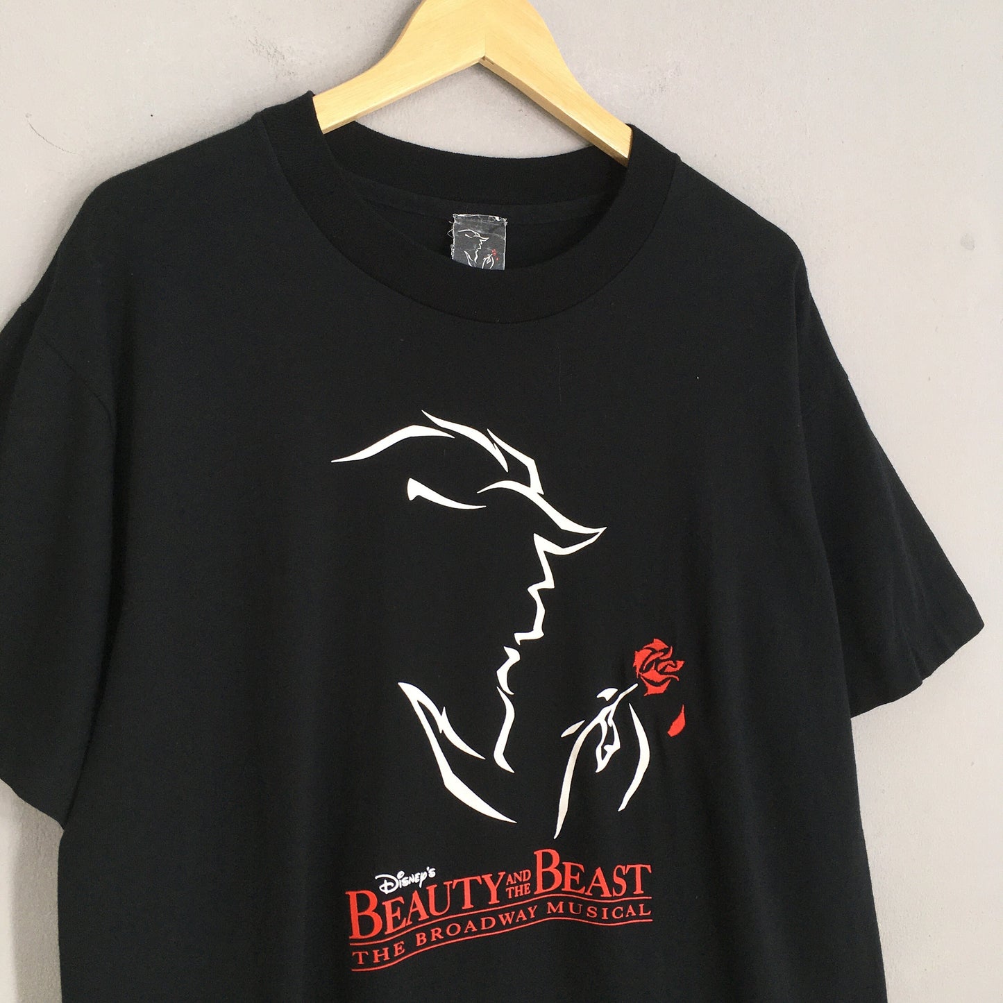 Beauty And The Beast Disney Tshirt Black Large