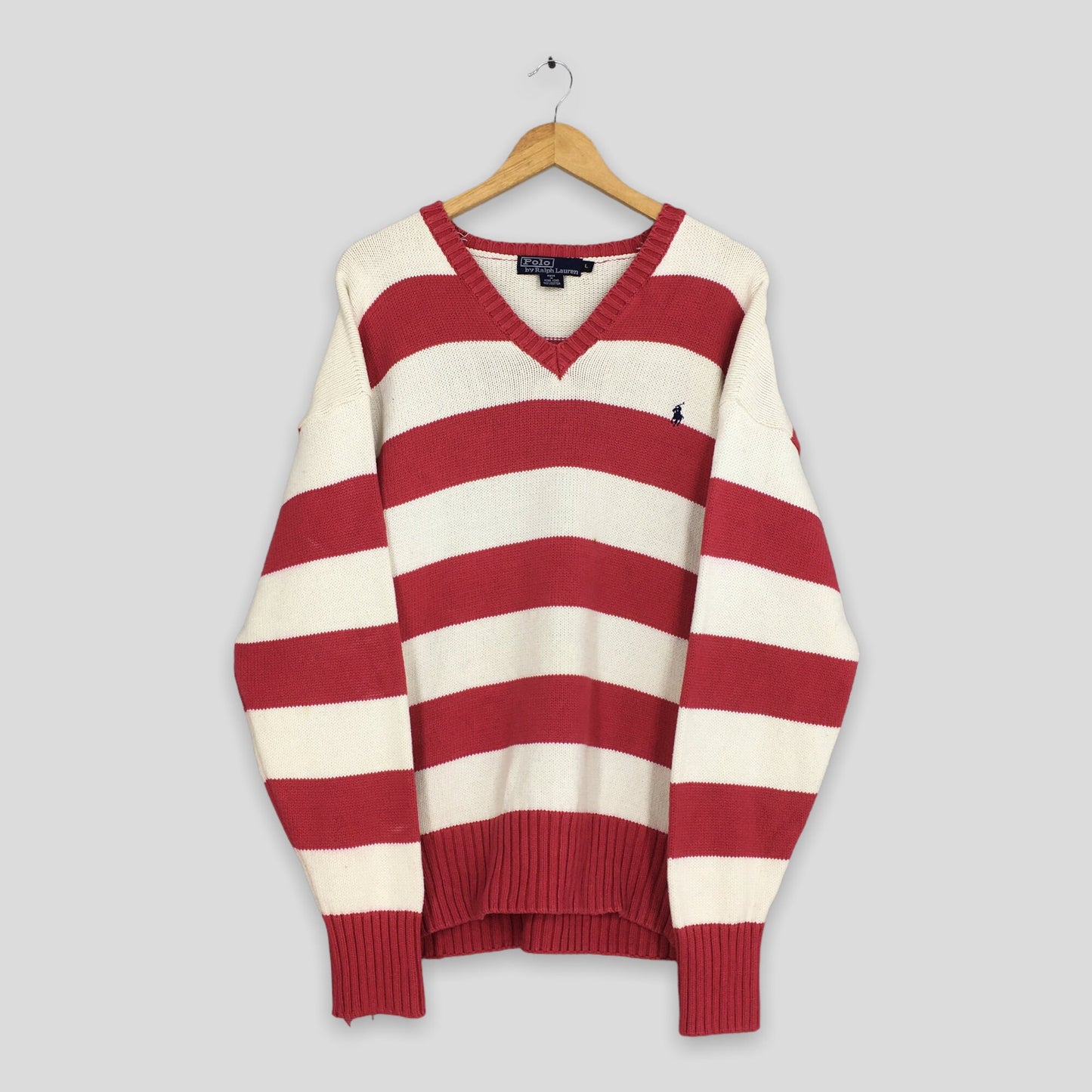 Polo Ralph Lauren Stripes Knitwear Sweater Large