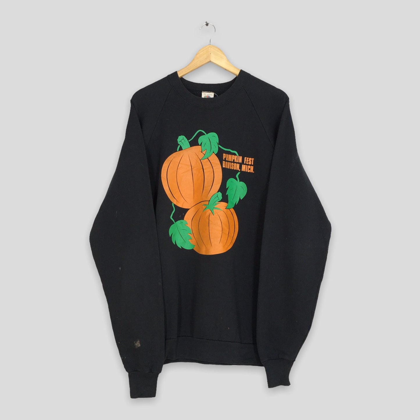 Davison Pumpkin Fest Black Sweatshirt XXLarge