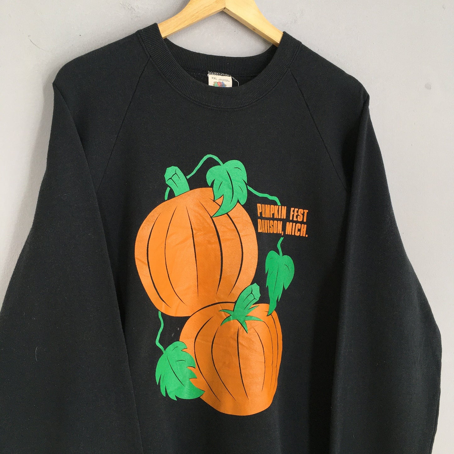 Davison Pumpkin Fest Black Sweatshirt XXLarge