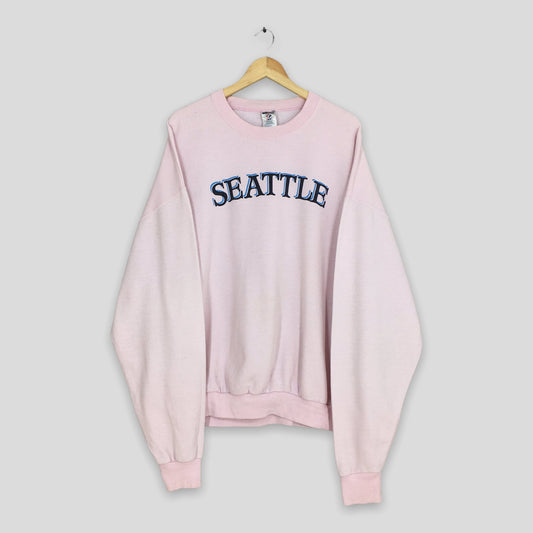 Seattle Washington State Pink Sweatshirts XXLarge