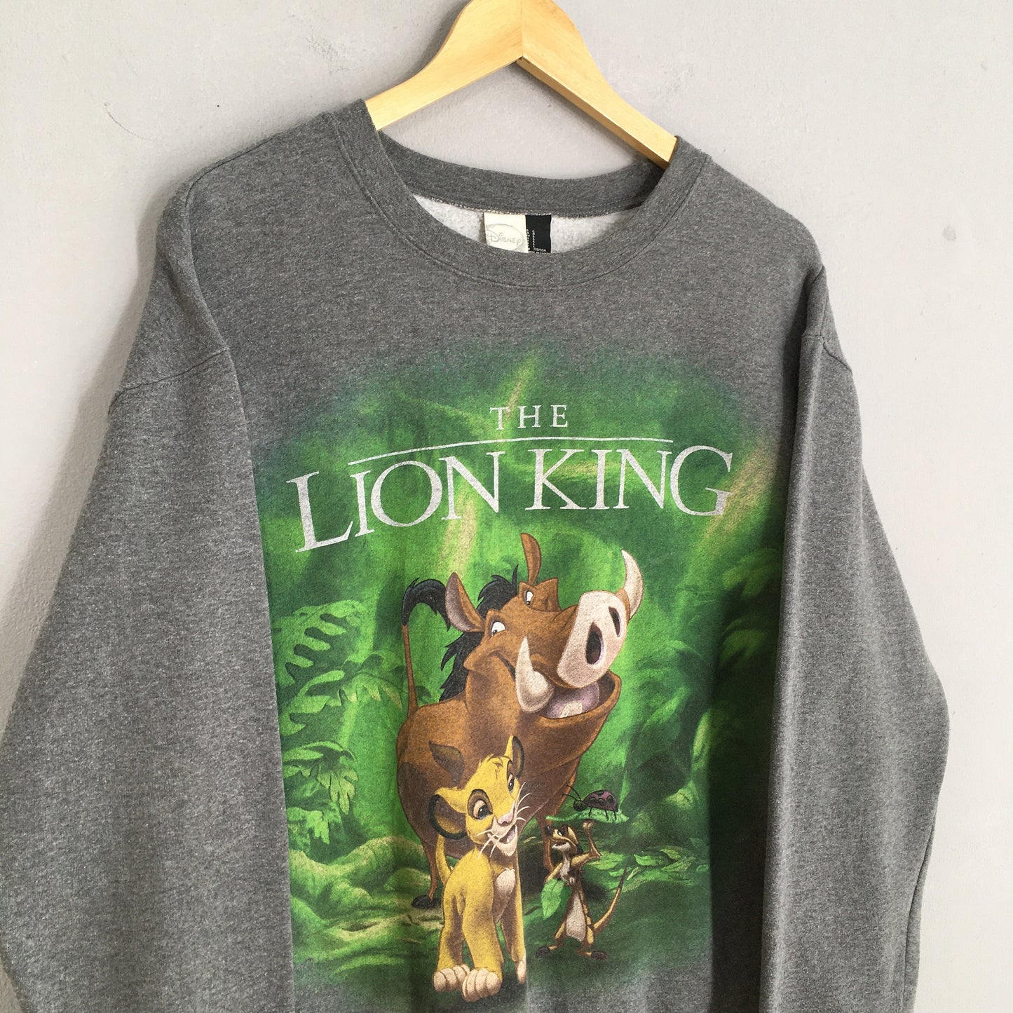 The Lion King Disney Gray Sweater Women Large