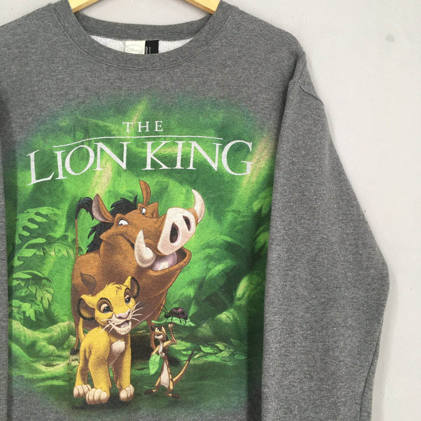 The Lion King Disney Gray Sweater Women Large