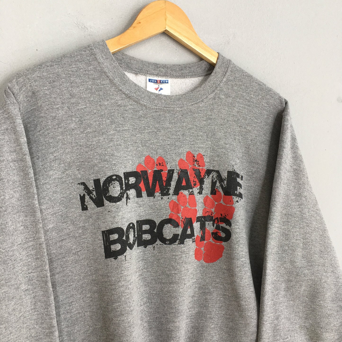 Y2K Norwayne Bobcats Gray Sweatshirt Small