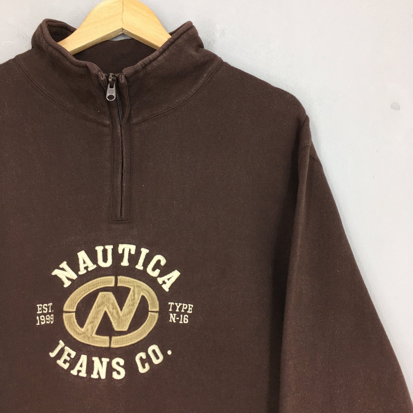 Nautica Jeans Half ZIpper Sweater Large