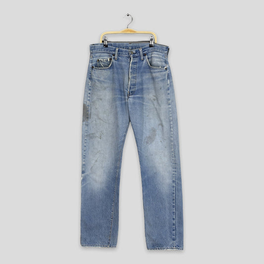 Levi's 501 Selvedge Light Wash Jeans Size 31x32