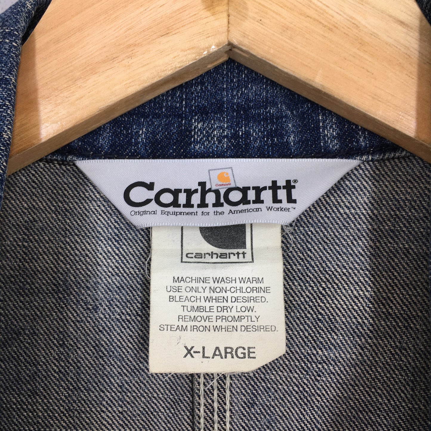 Carhartt Denim Chore Workwear Jacket XLarge