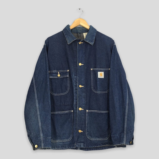 Carhartt Denim Jeans Workwear Jacket Large