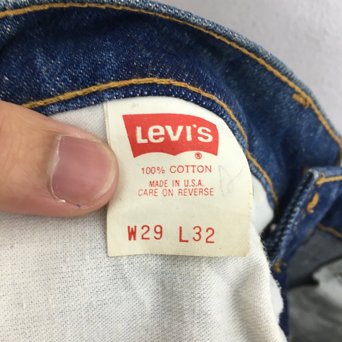 Levi's 610 Indigo Blue Tapered Leg Jeans Size 27x32