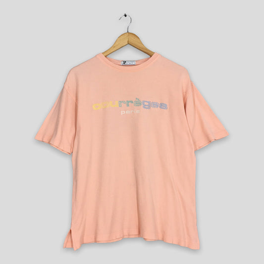 Courreges Paris Pink T Shirt Medium