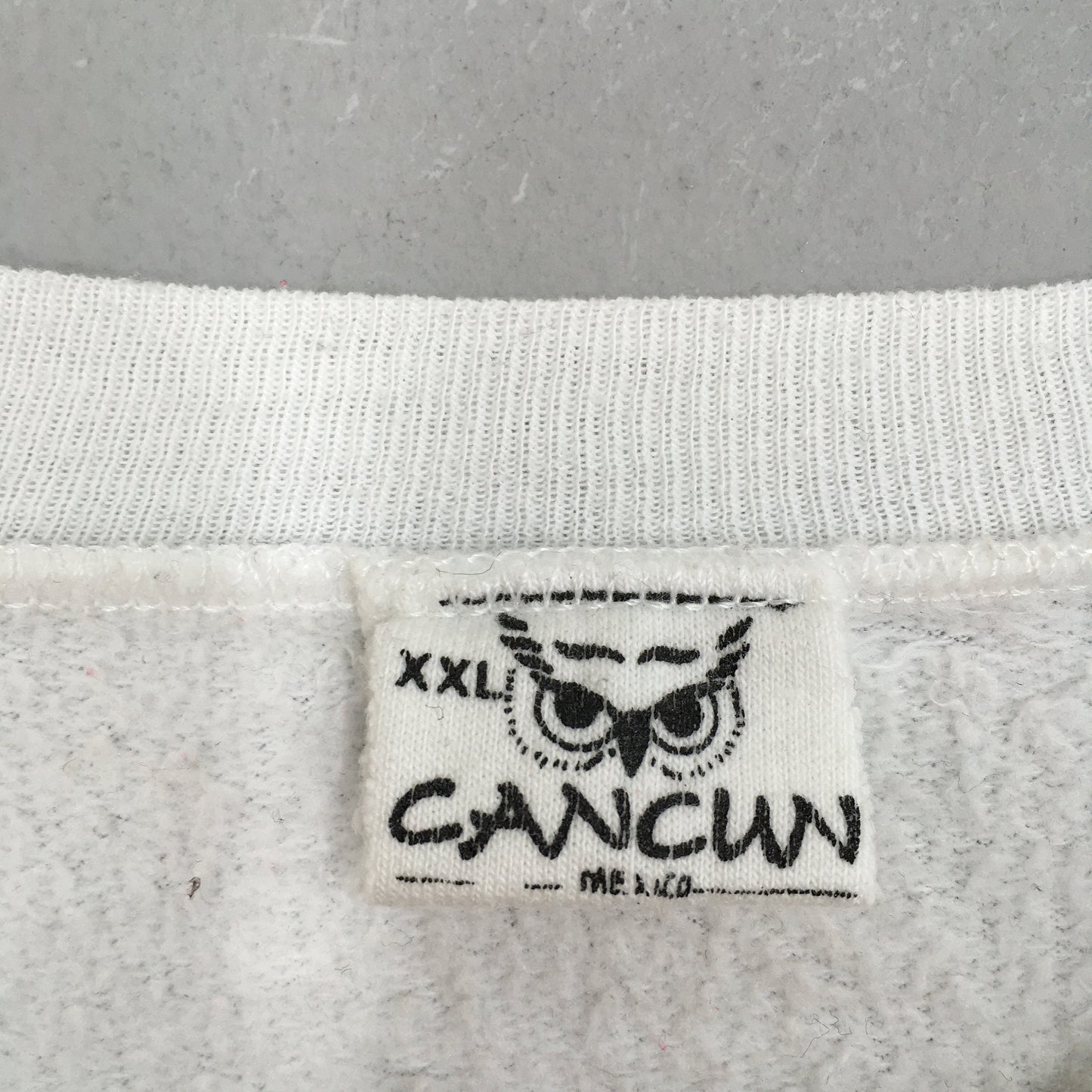 Cancun Beach Mexico White Sweatshirt XXLarge