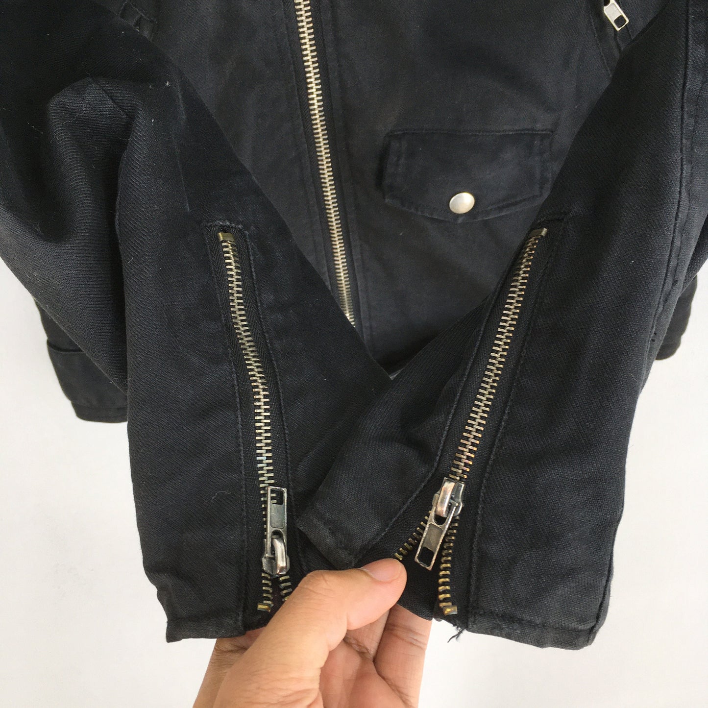 Double Collar Punk Jacket Medium