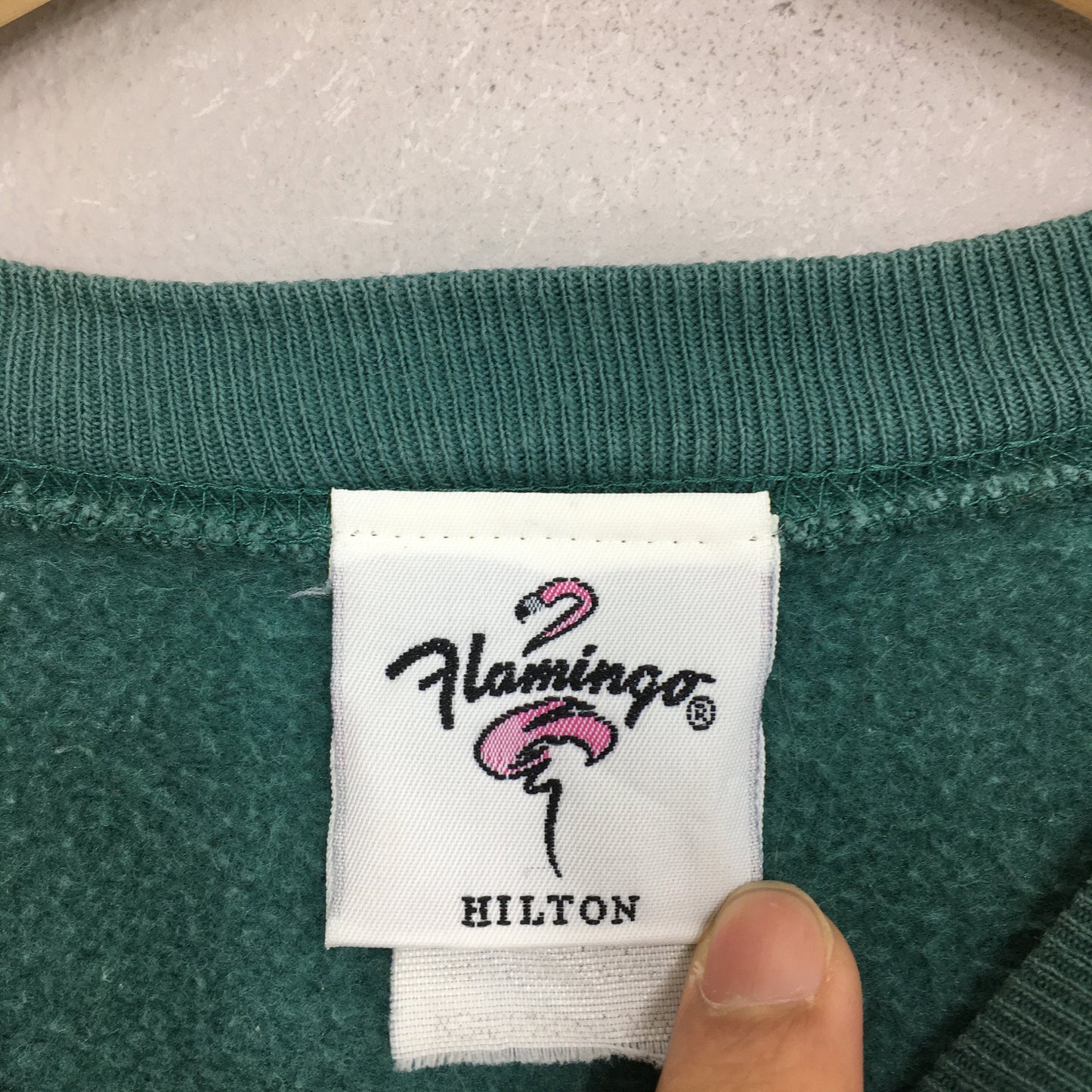 Flamingo Hilton Las Vegas Green Sweatshirt Medium