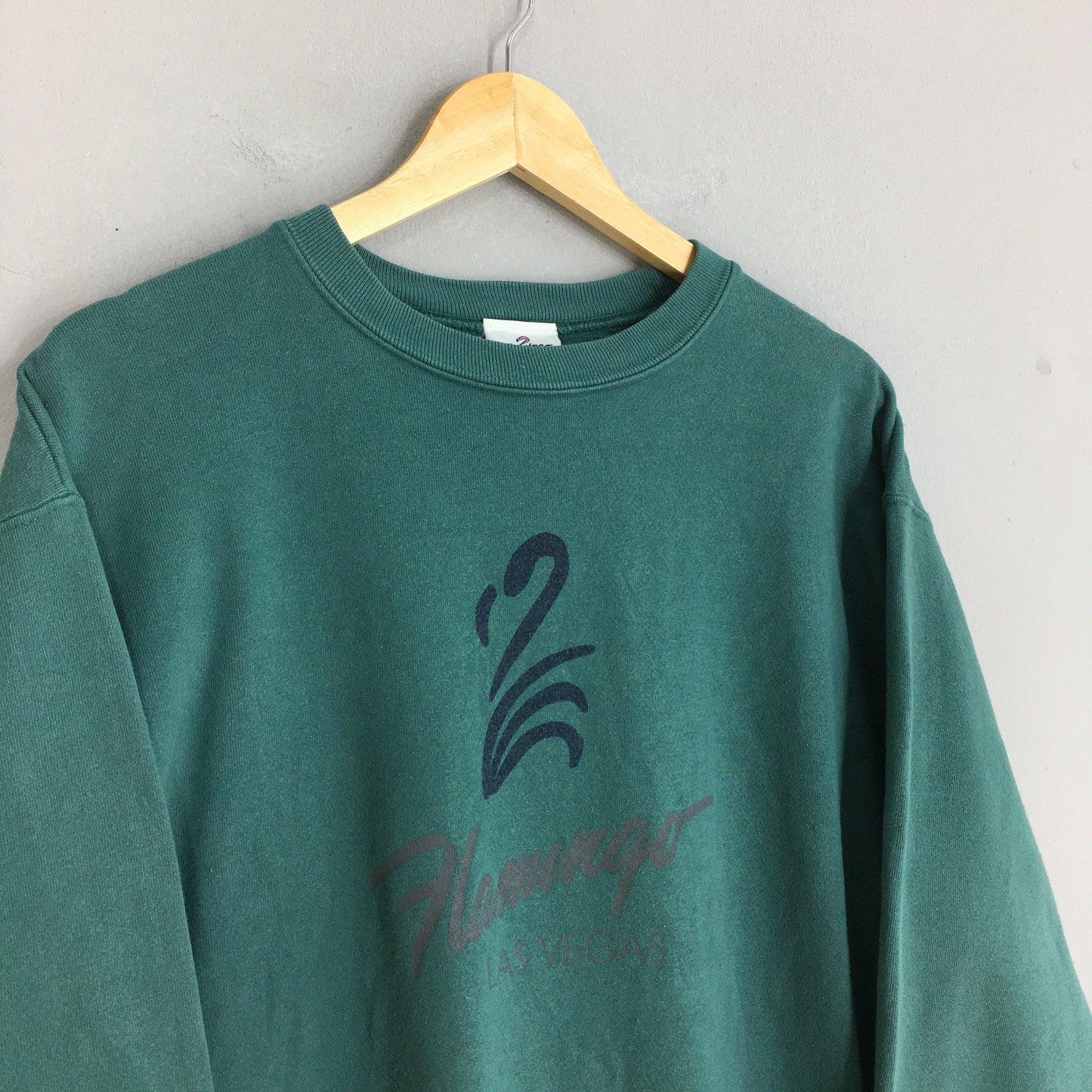 Flamingo Hilton Las Vegas Green Sweatshirt Medium