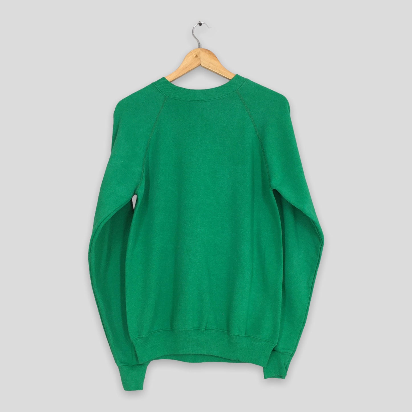 Hanes Green Plain Sweatshirt Medium