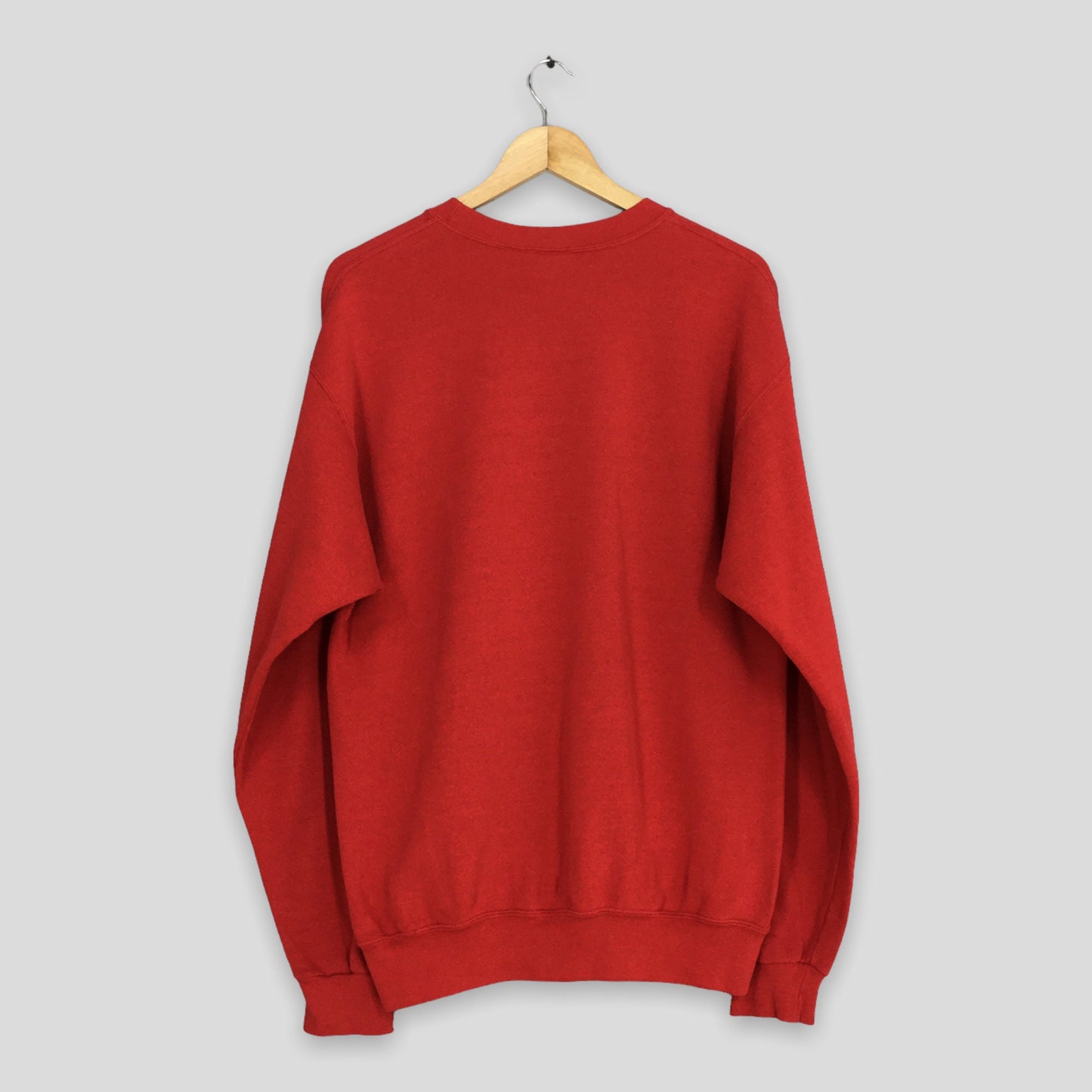 Mj Soffe Usa Red Plain Sweatshirt Large